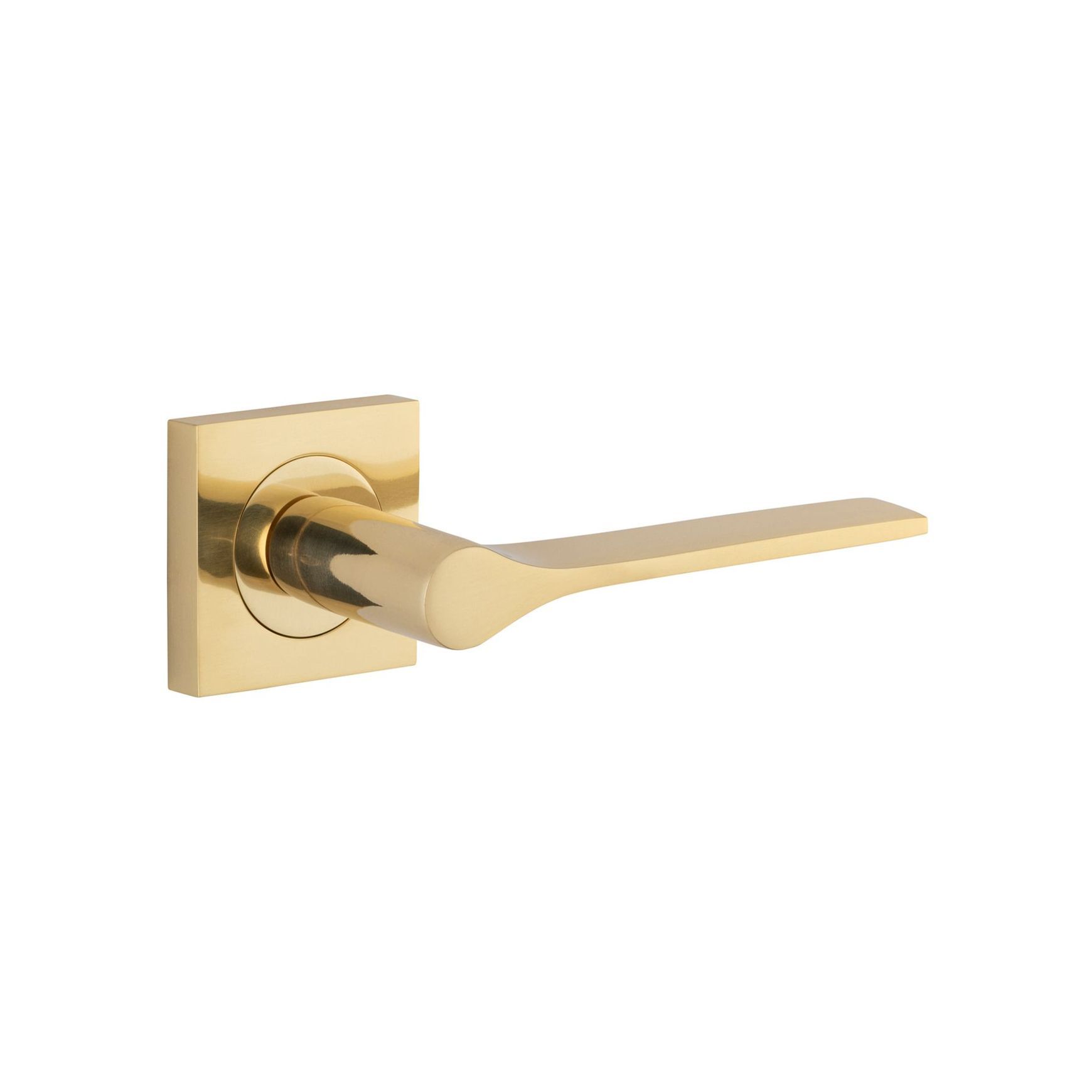 Iver Como Door Lever Handle on Square Rose Passage