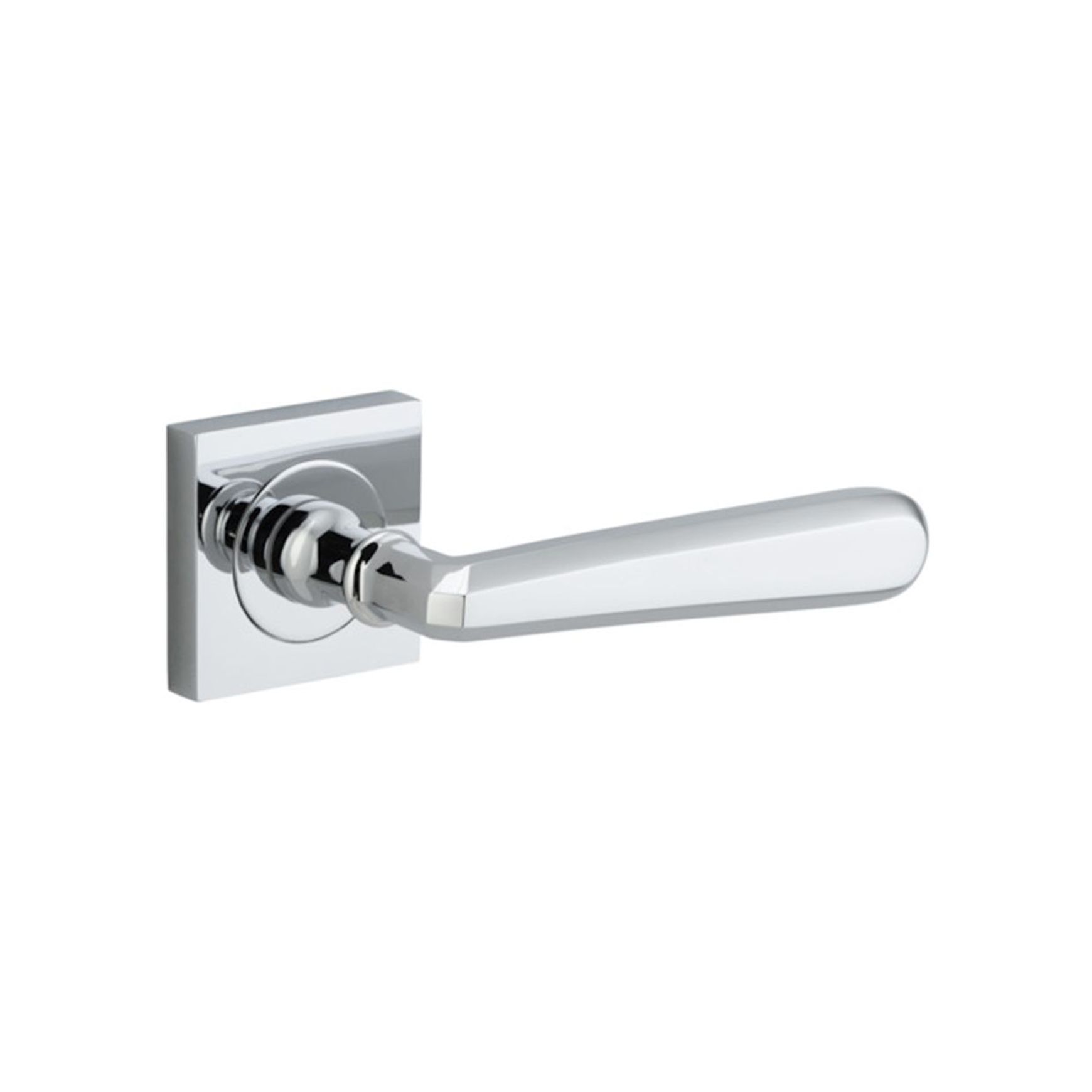 Iver Copenhagen Door Lever Handle on Square Rose