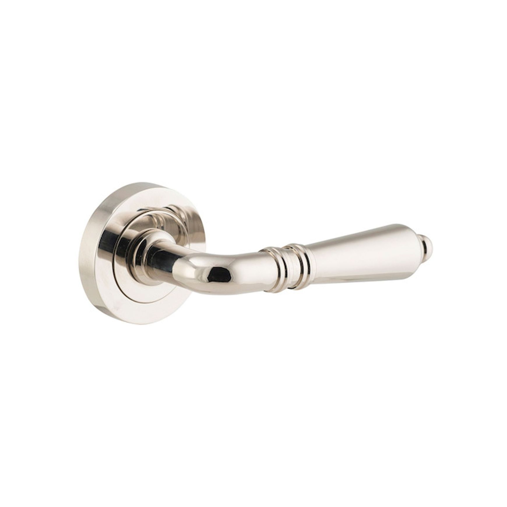 Iver Sarlat Door Lever Handle on Round Rose