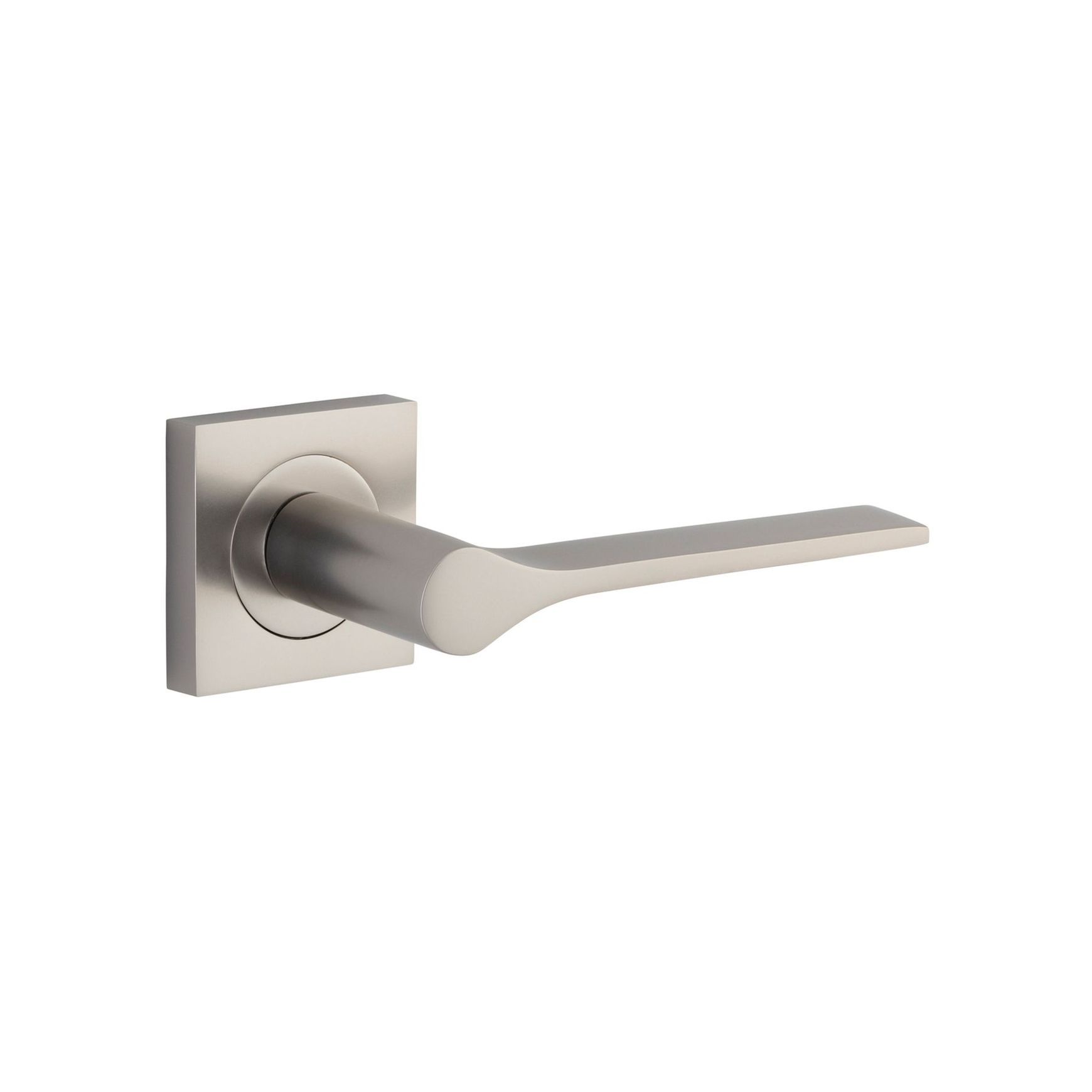 Iver Como Door Lever Handle on Square Rose Passage