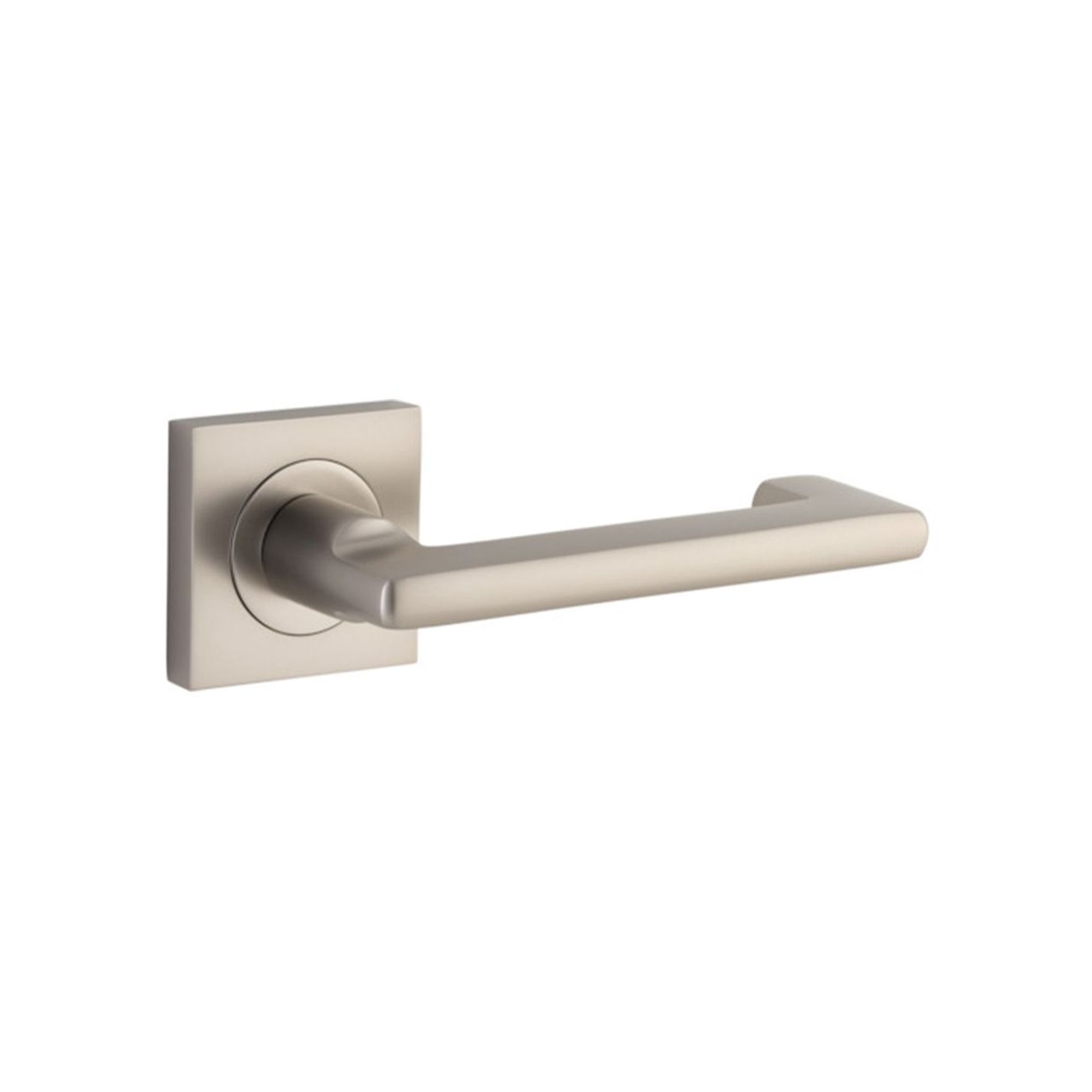 Iver Baltimore Return Door Lever Handle on Square Rose