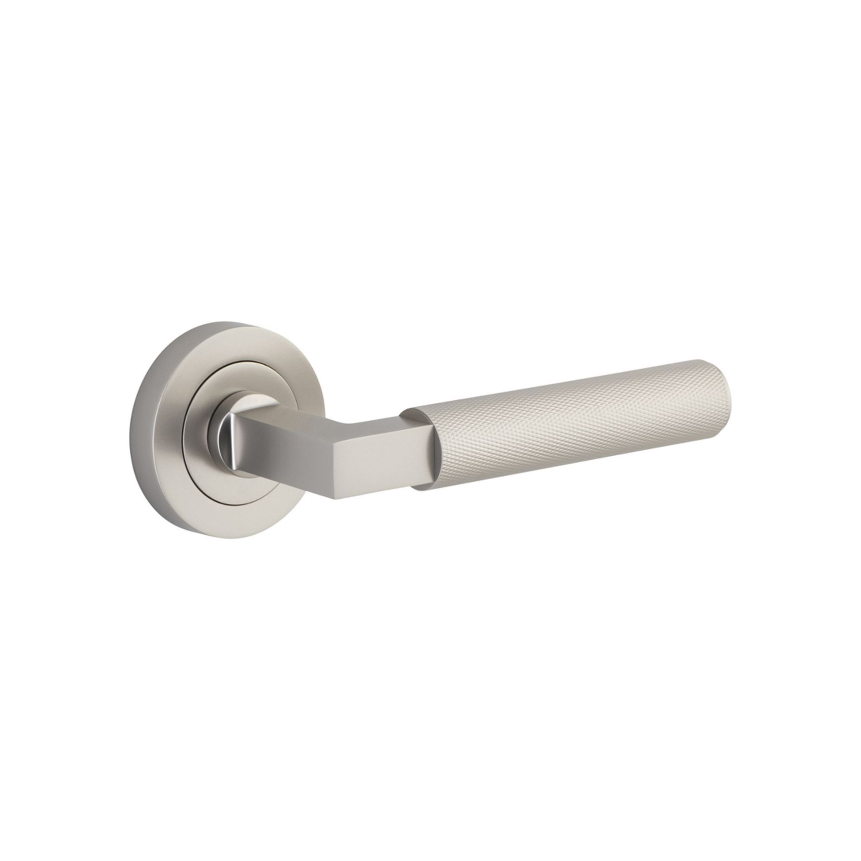 Iver Brunswick Door Lever Handle on Round Rose Passage