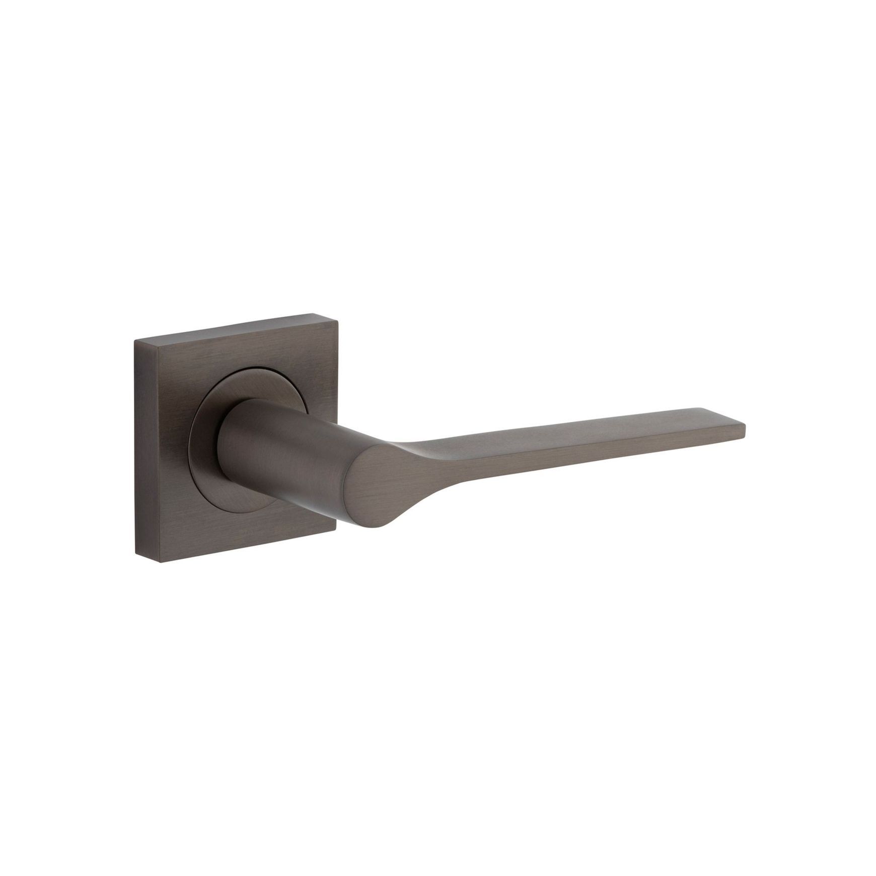 Iver Como Door Lever Handle on Square Rose Passage