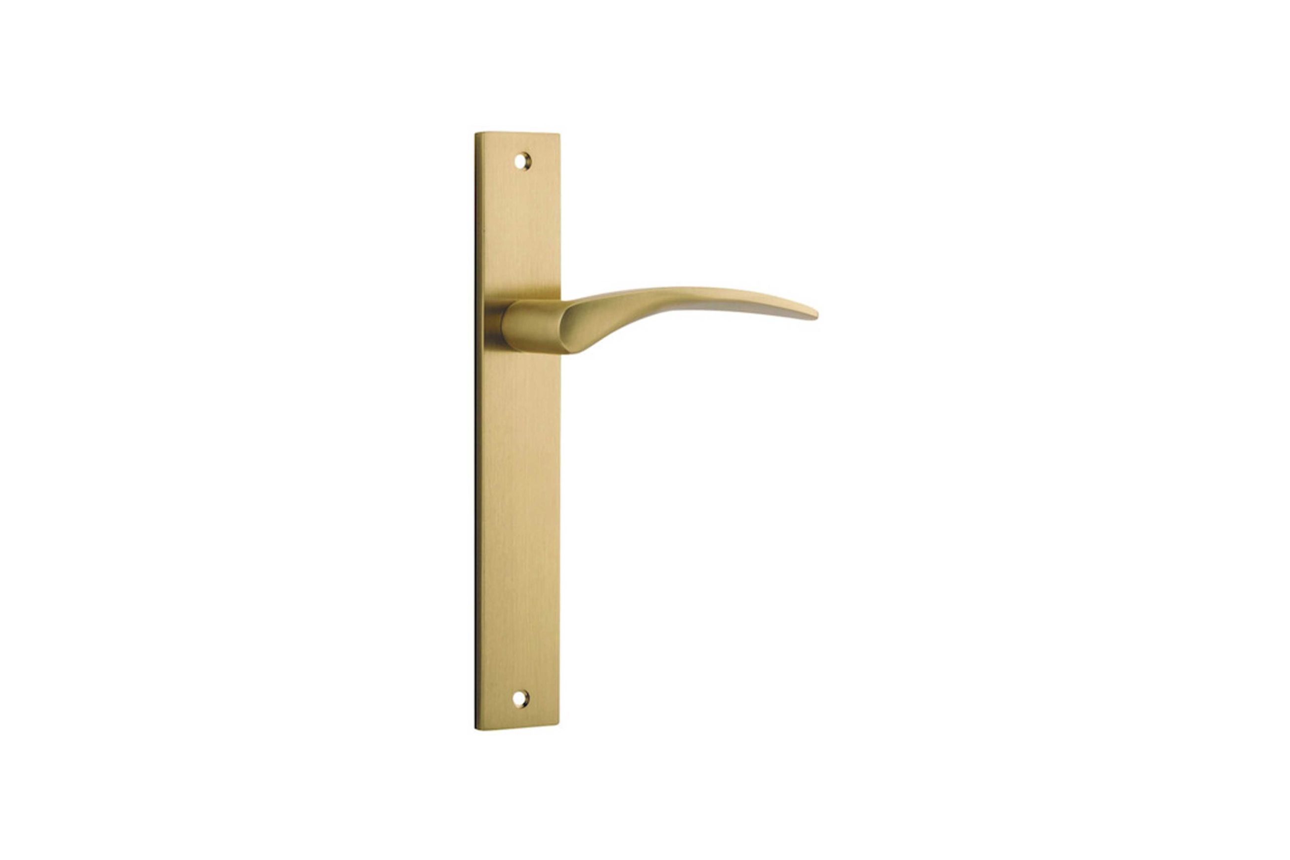 Oxford Door Lever Rectangular Backplate