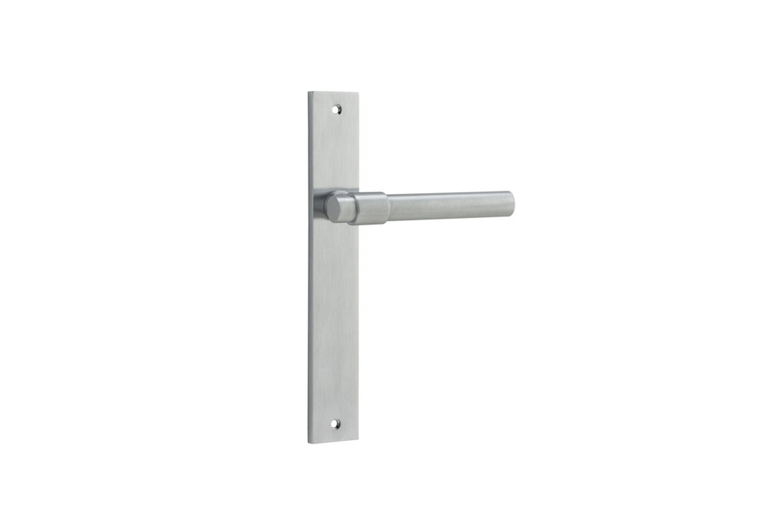 Helsinki Door Lever Rectangular Backplate
