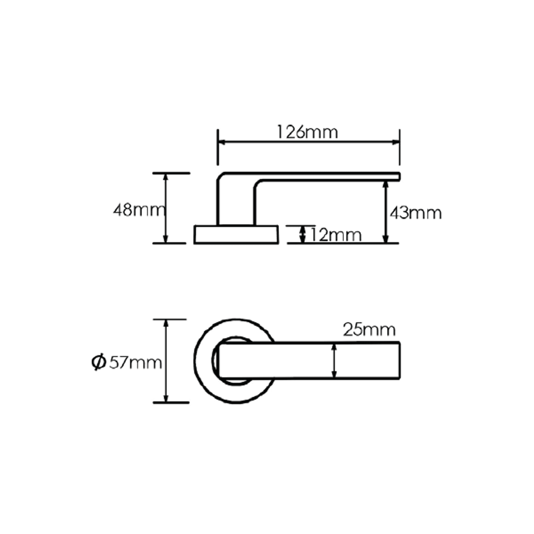 Schlage Form Series Angelo Lever