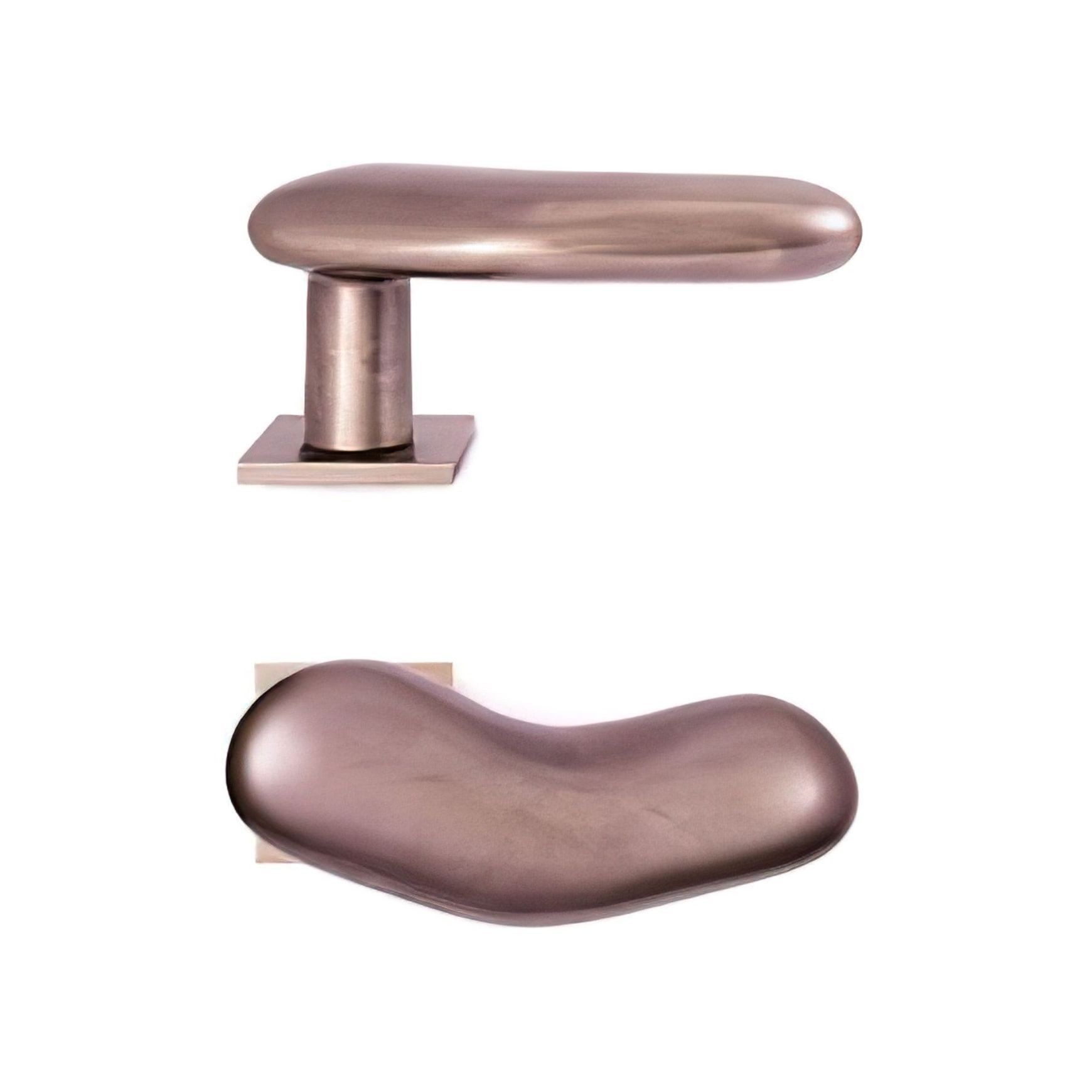 Pebbles Door Lever Handle 2700 on Rose