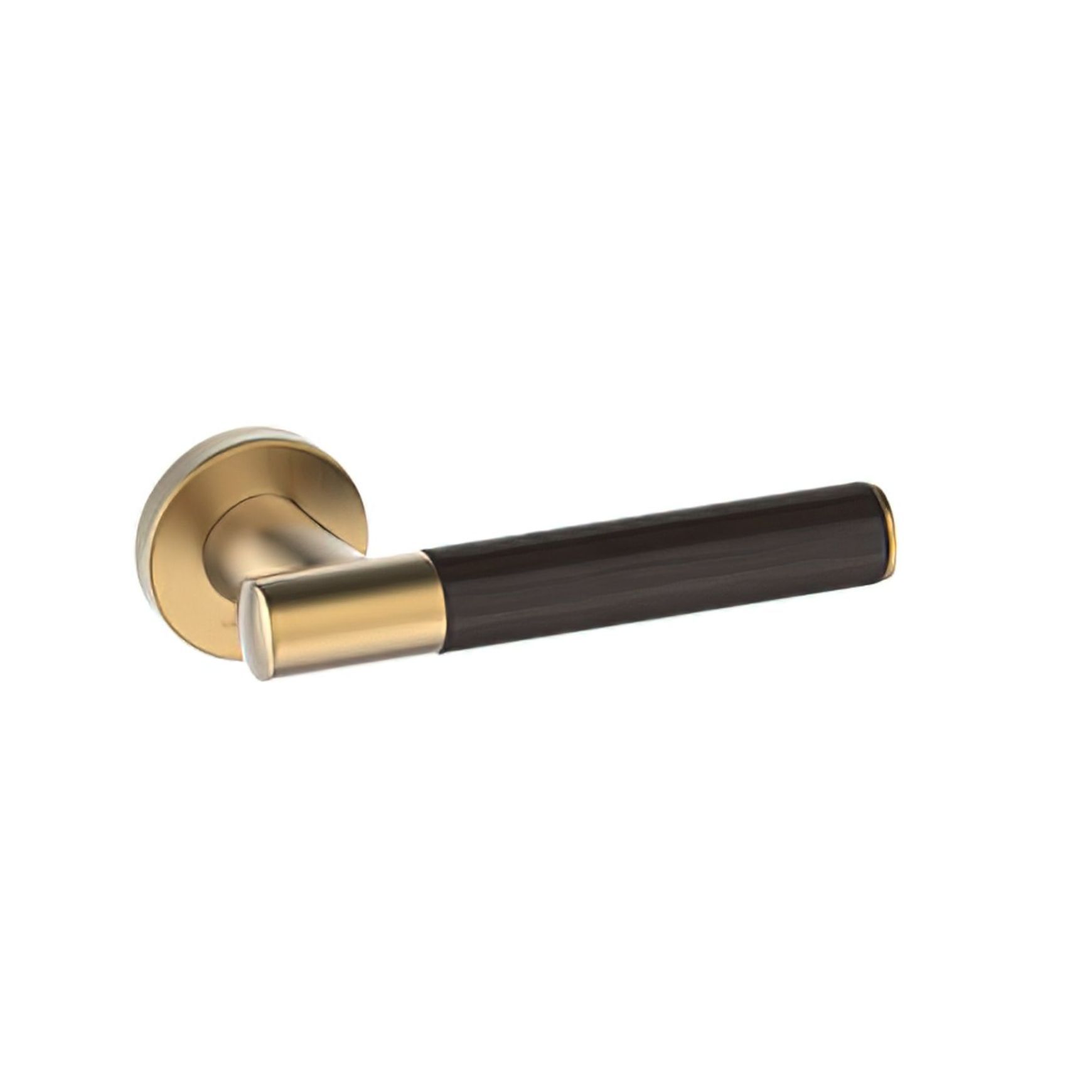Kawajun Solid Brass and K-Wood Door Leverset TCC