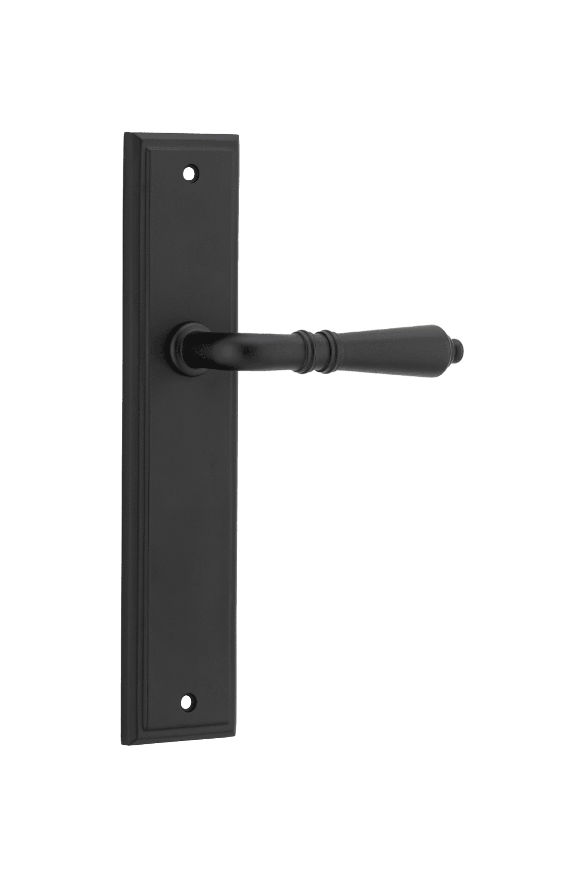 Sarlat Lever - Stepped Backplate | Matt Black