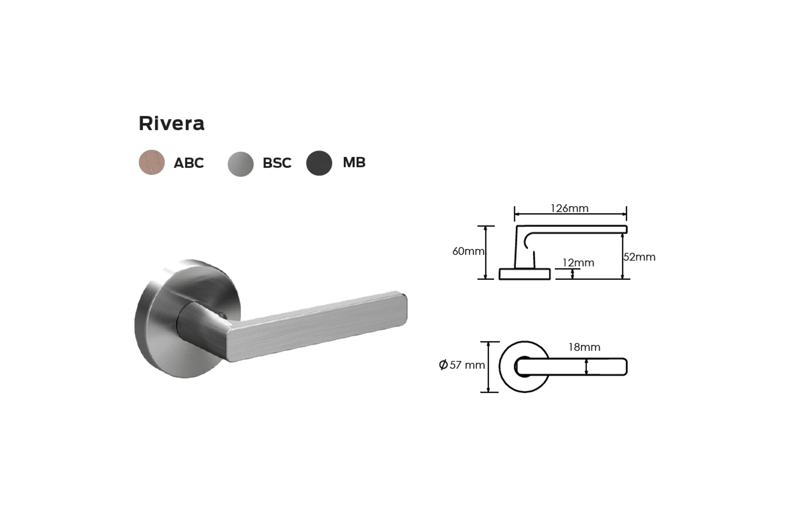 Schlage Medio Series Rivera Door Lever