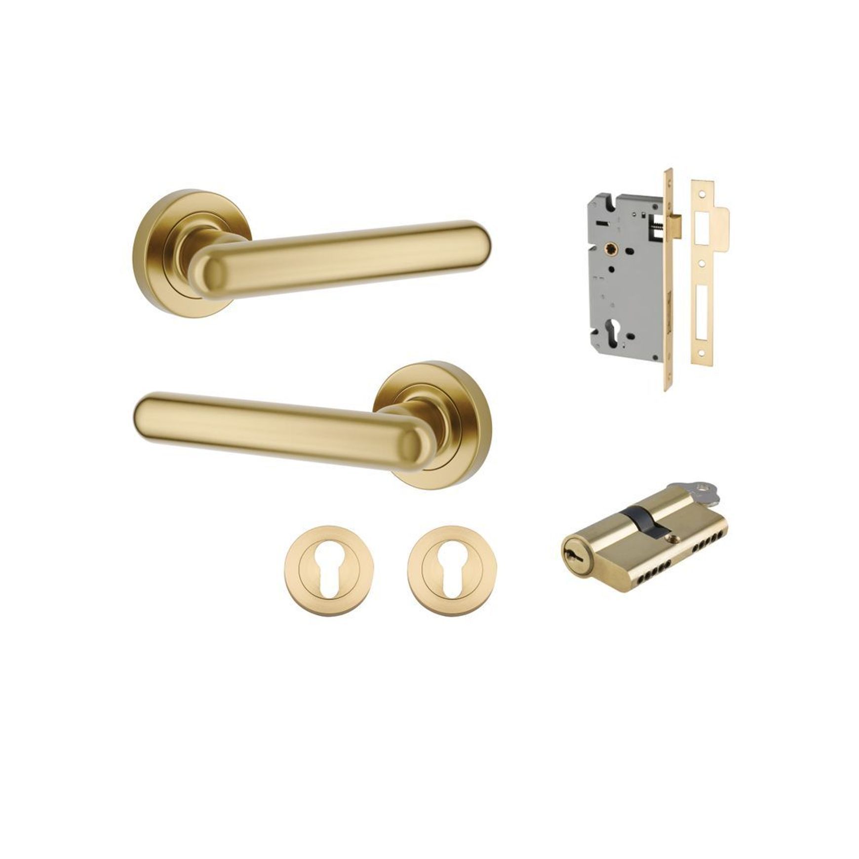Puerto Lever - Round Rose | Brushed Gold PVD