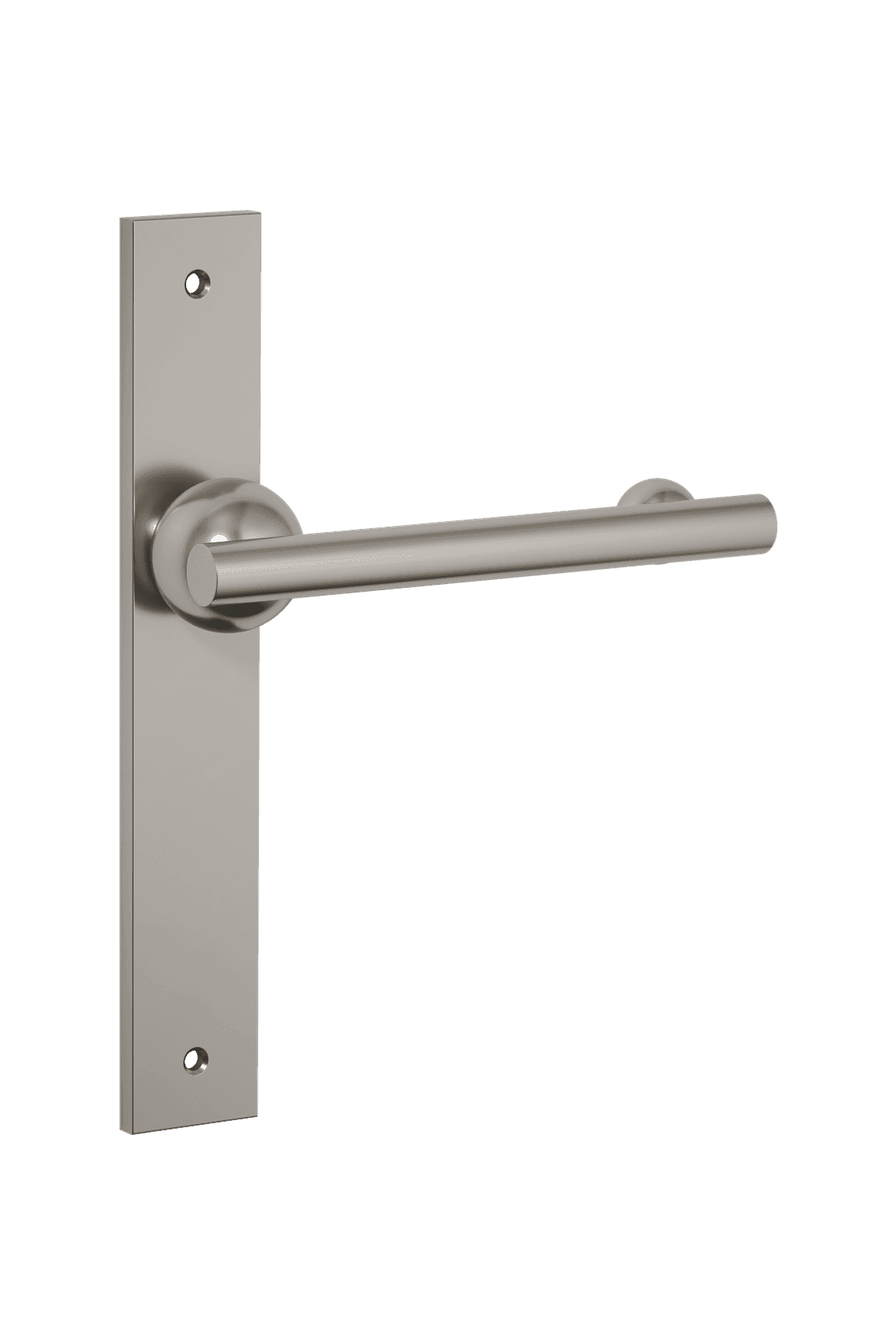 Futurismo Return Door Lever on Rectangular Backplate