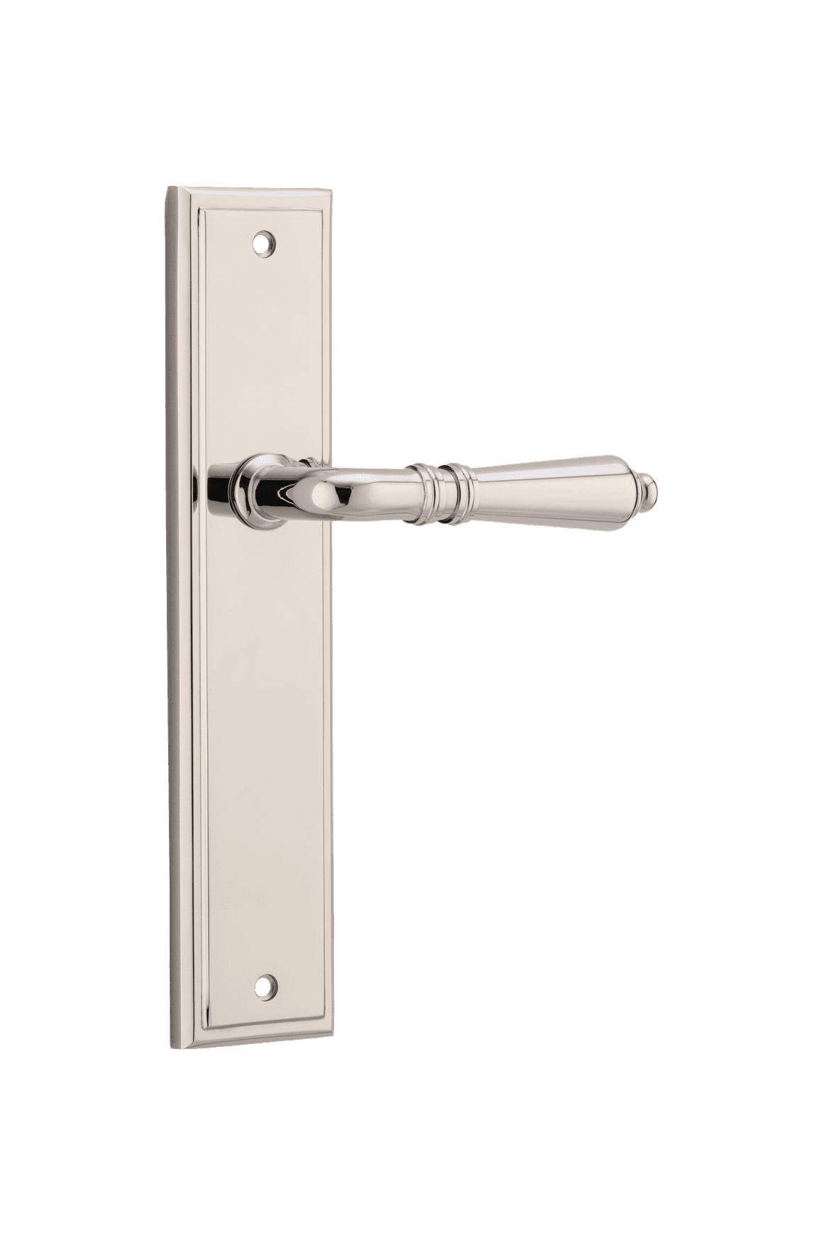 Sarlat Lever - Stepped Backplate | Polished Nickel