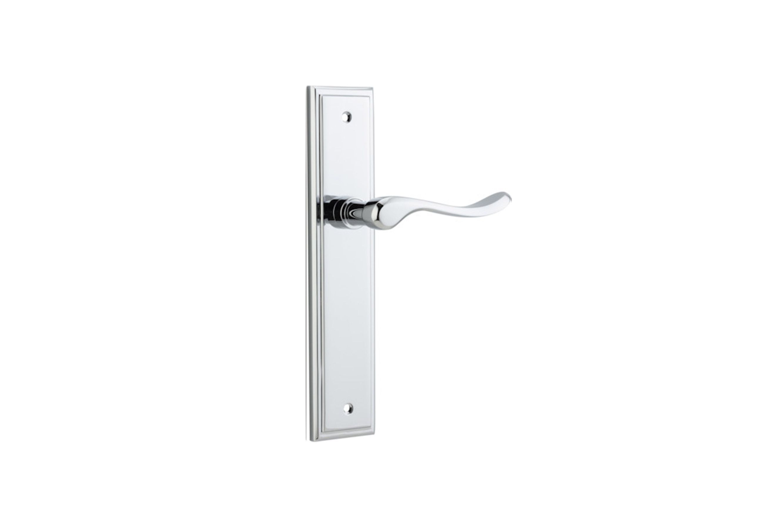 Stirling Door Lever Stepped Backplate