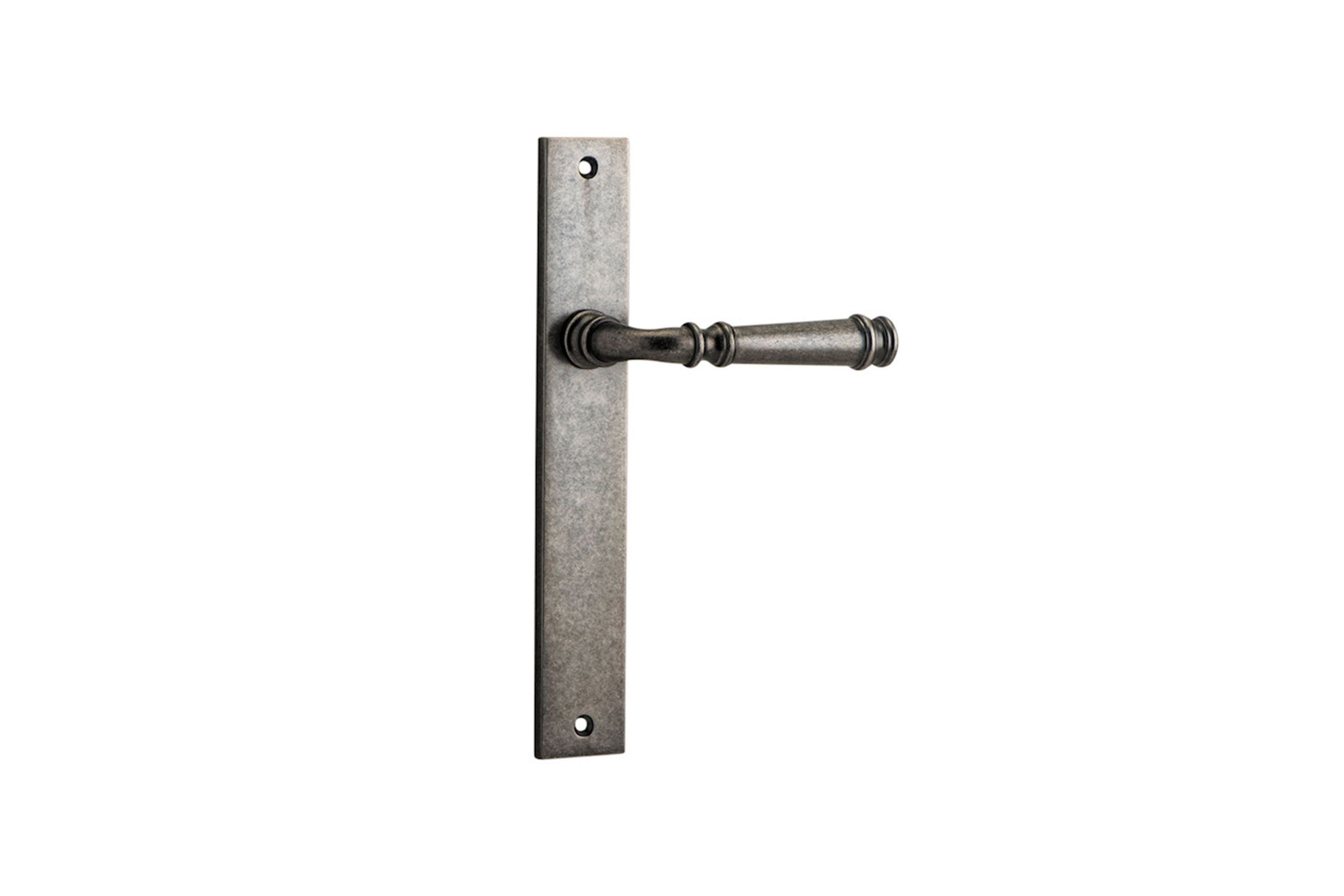 Verona Door Lever Rectangular Backplate