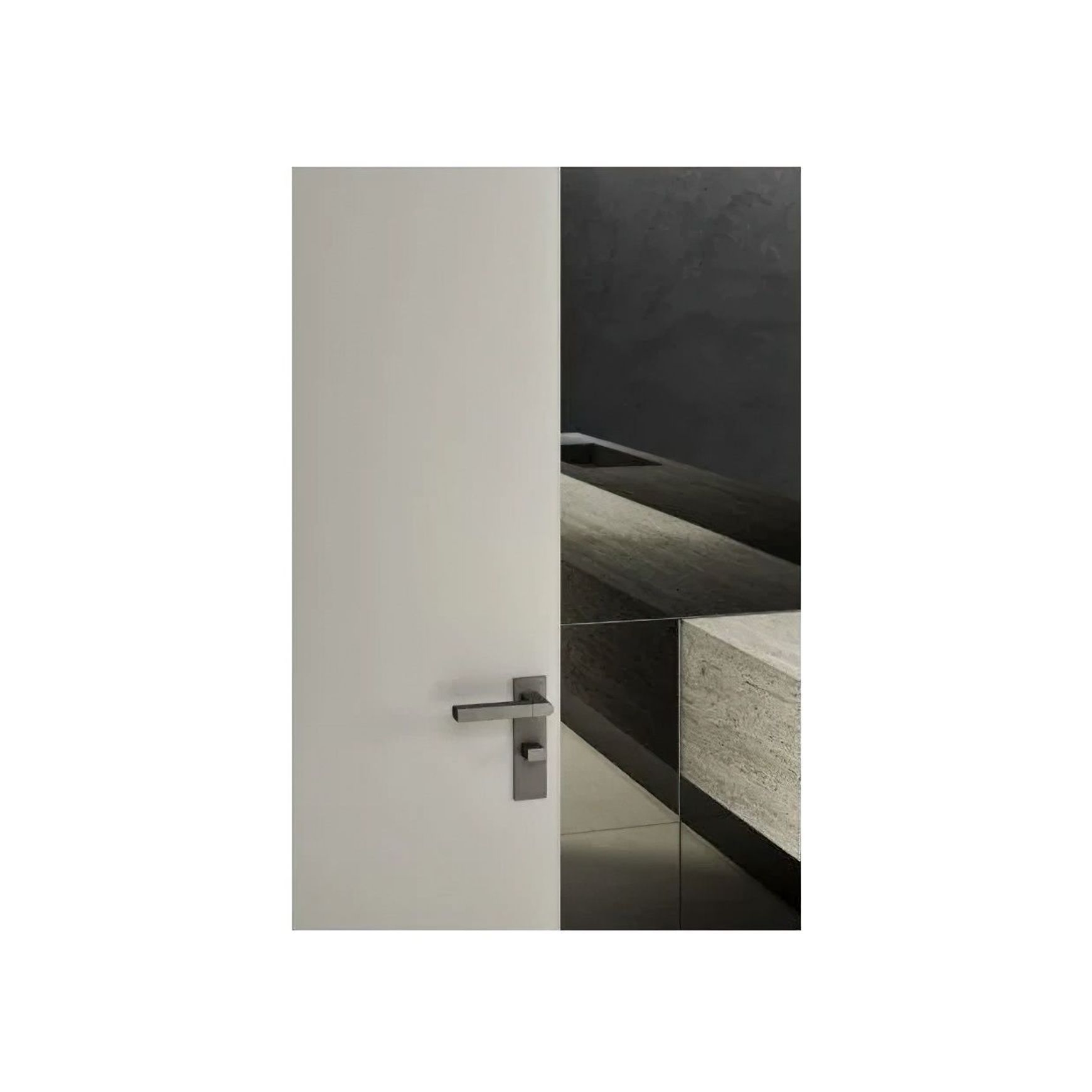 Close Up Lever Handle on Rose