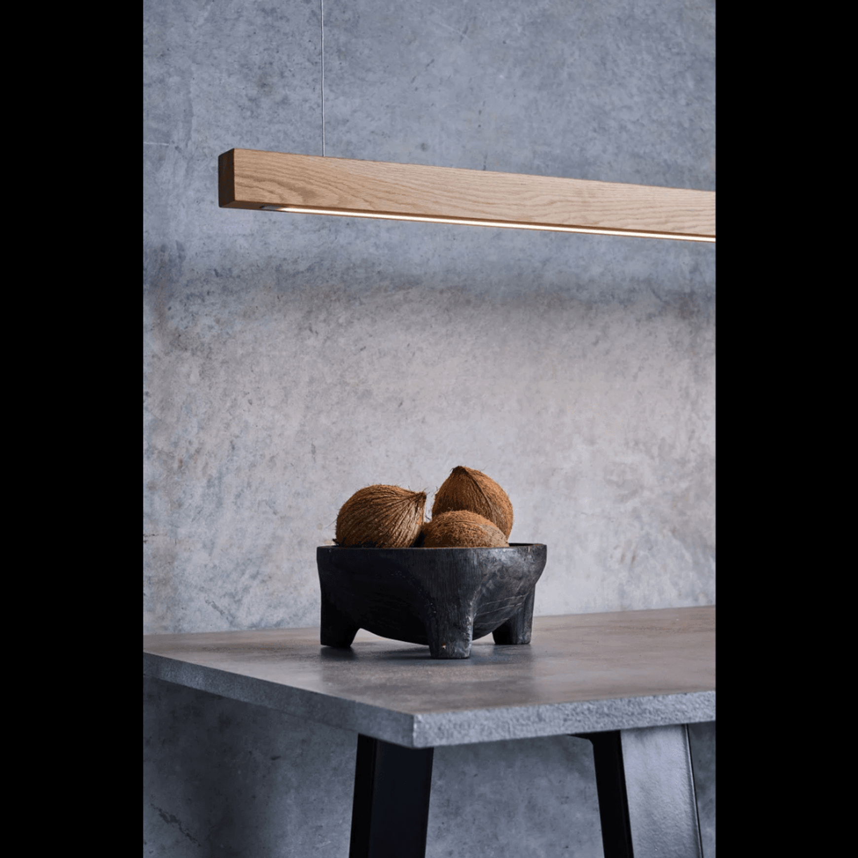 Capsühl Linear LED Pendant Oak