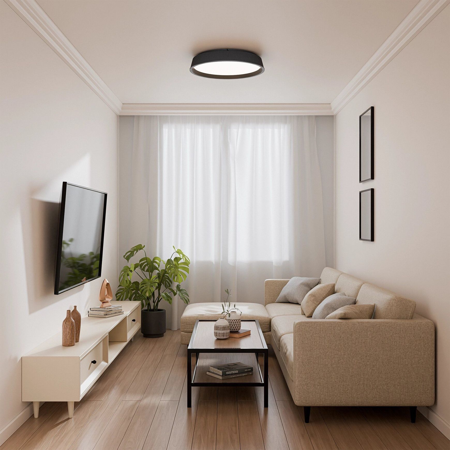 Kinglet Ribbed Ceiling Light