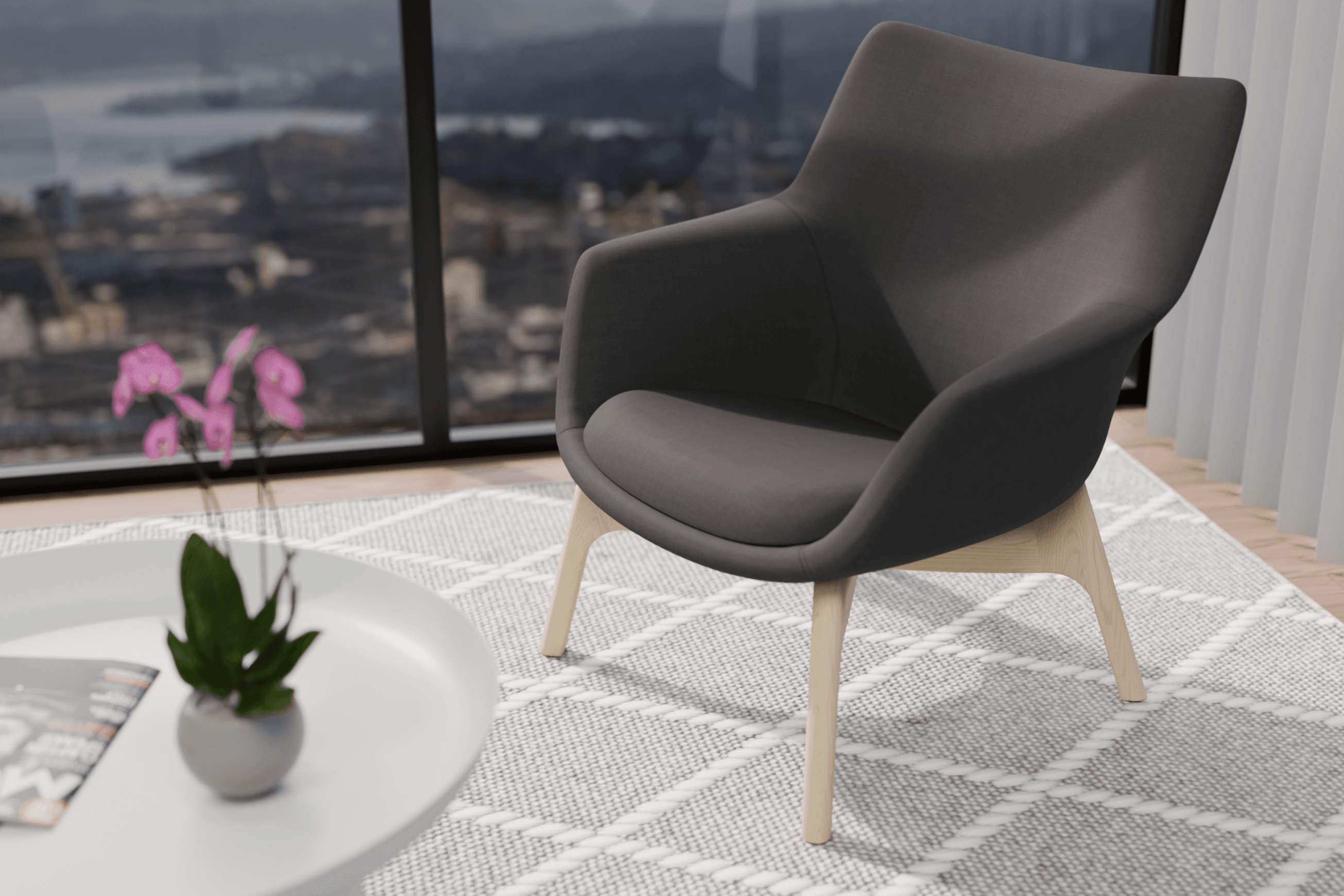 Flow Armchair - Dark Grey