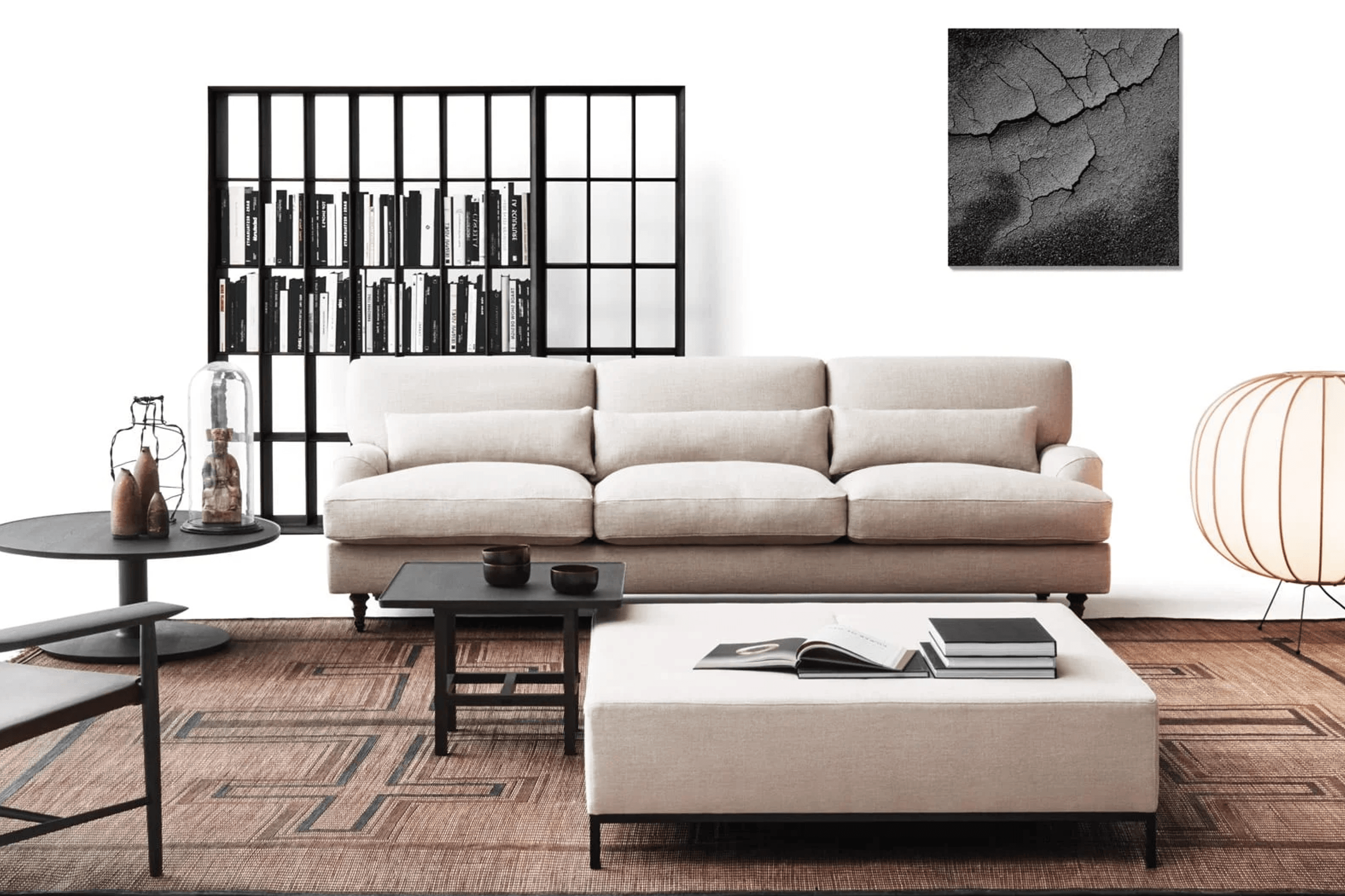 Raffles Sofa + Occasional Lounge Chair by DePadova