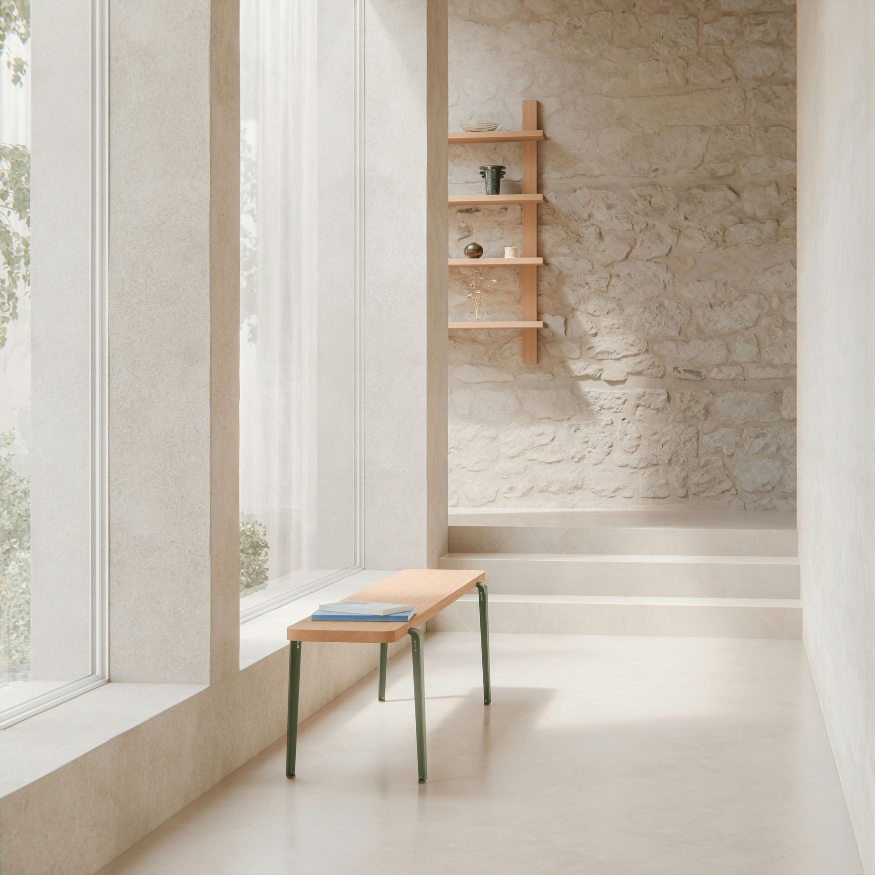 Lou Bench - Oak