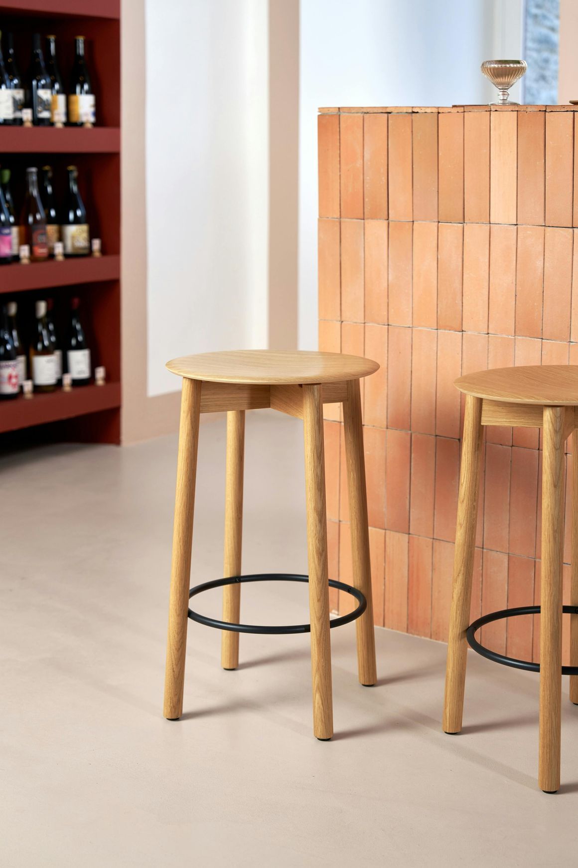Tiptoe SSD Counter Stool 65cm - Full Oak Wood