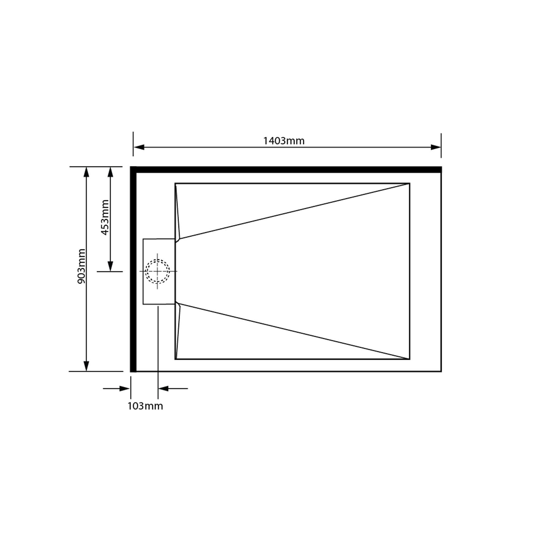 Pinnacle 2 Sided Tray 1400 x 900 dimensions