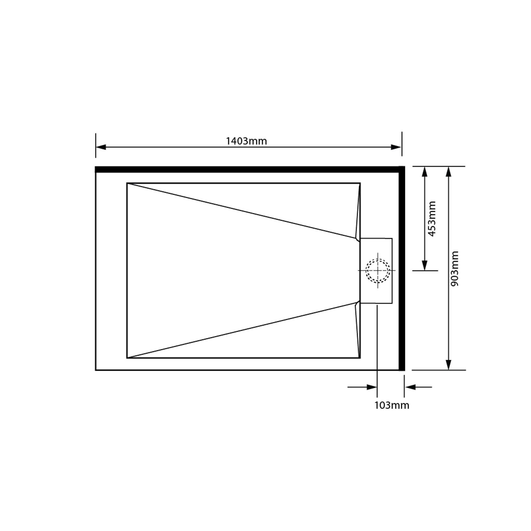 Pinnacle 2 Sided Tray 1400 x 900