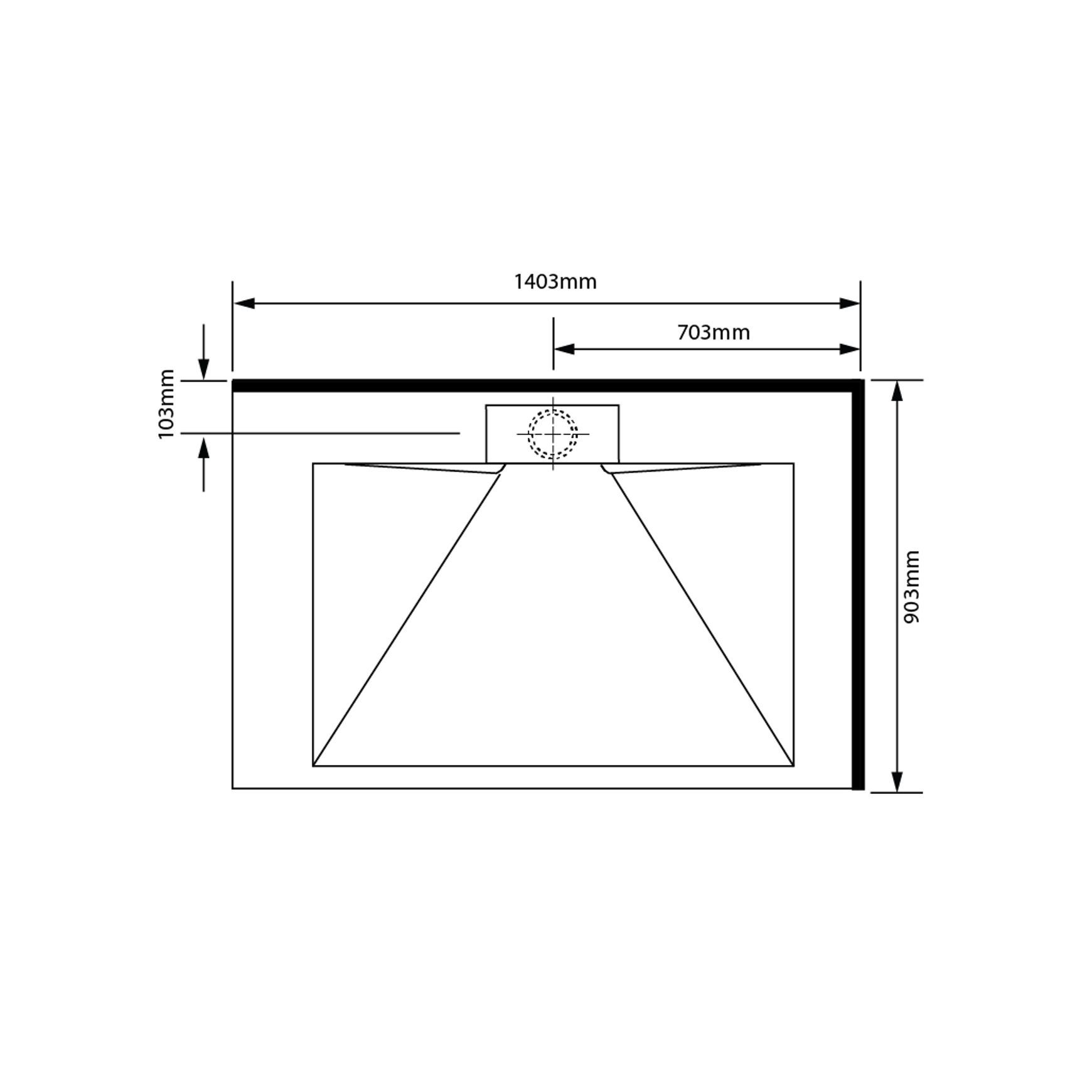 Pinnacle 2 Sided Tray 1400 x 900