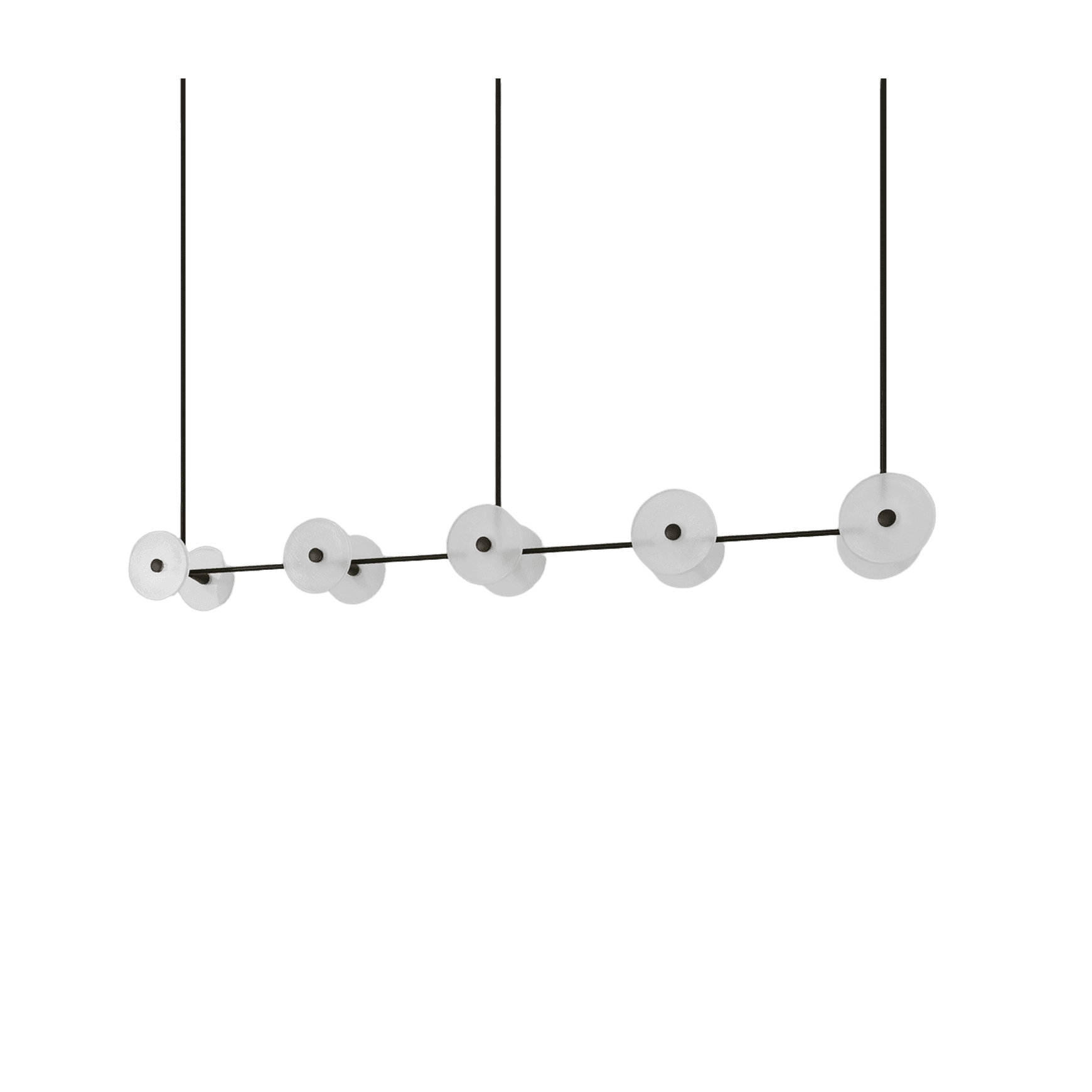 Coral Linear Rod Pendant (Ten Coral Pieces)