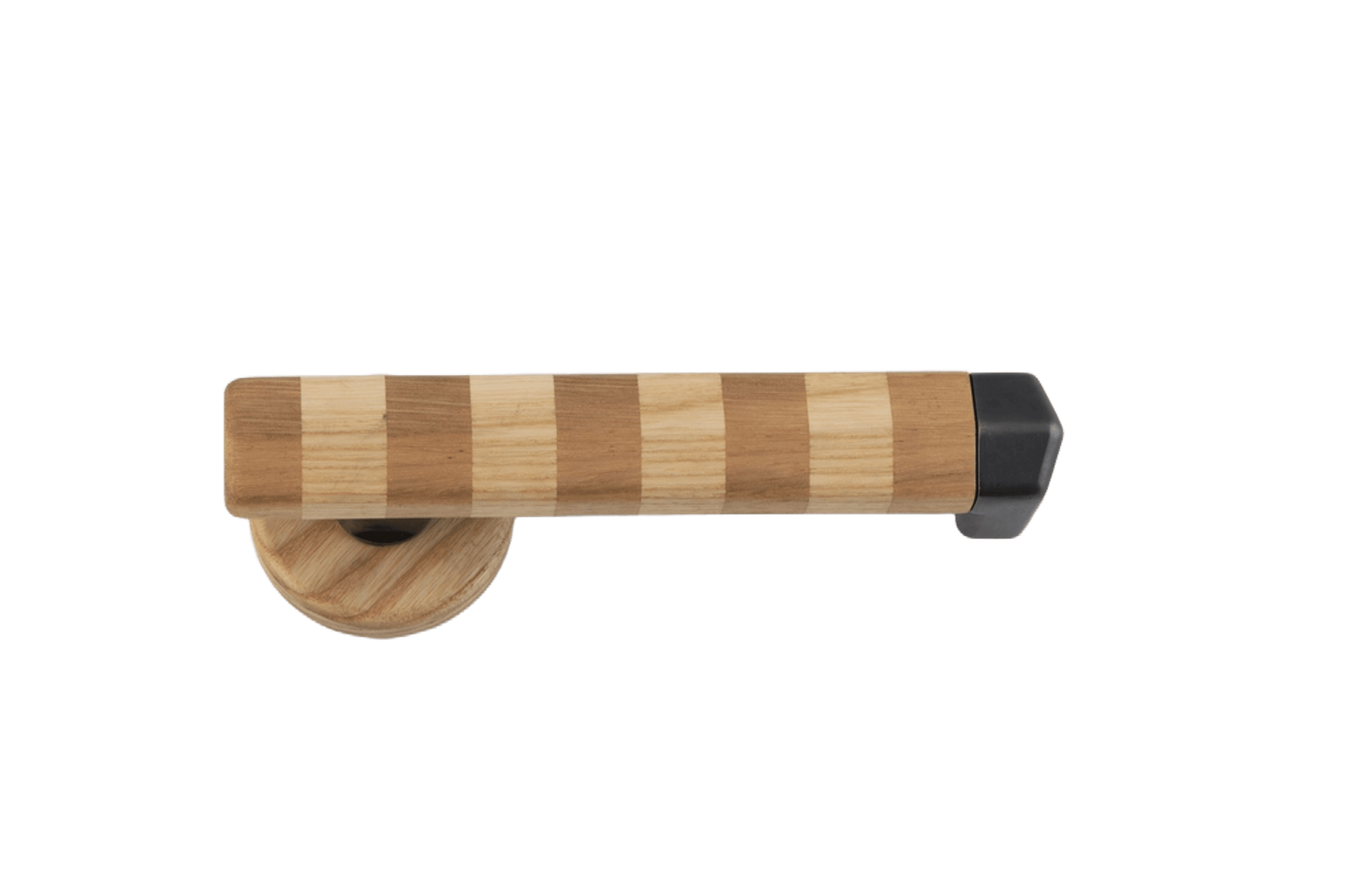 Straight Streaker Return Door Lever - Round Rose