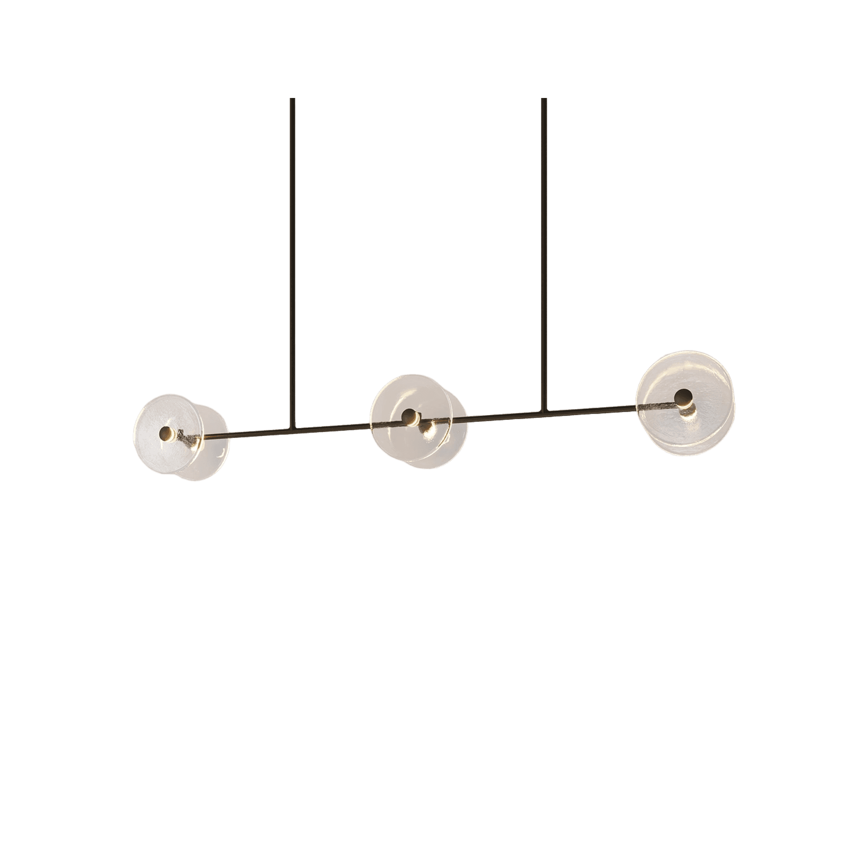 Coral Linear Rod Pendant (Six Coral Pieces)