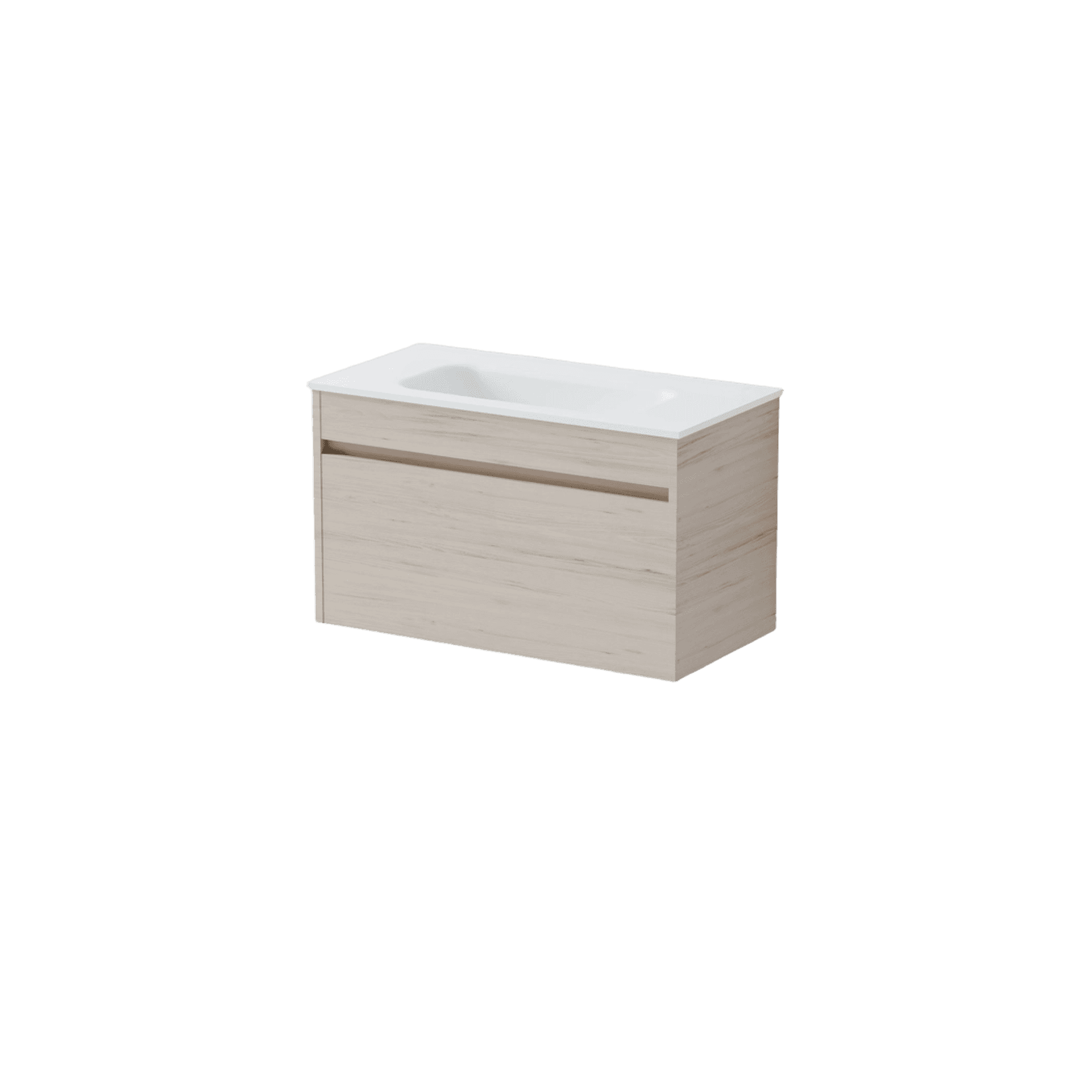Luxe 750 Slim Wall Hung Vanity | 1 Drawer