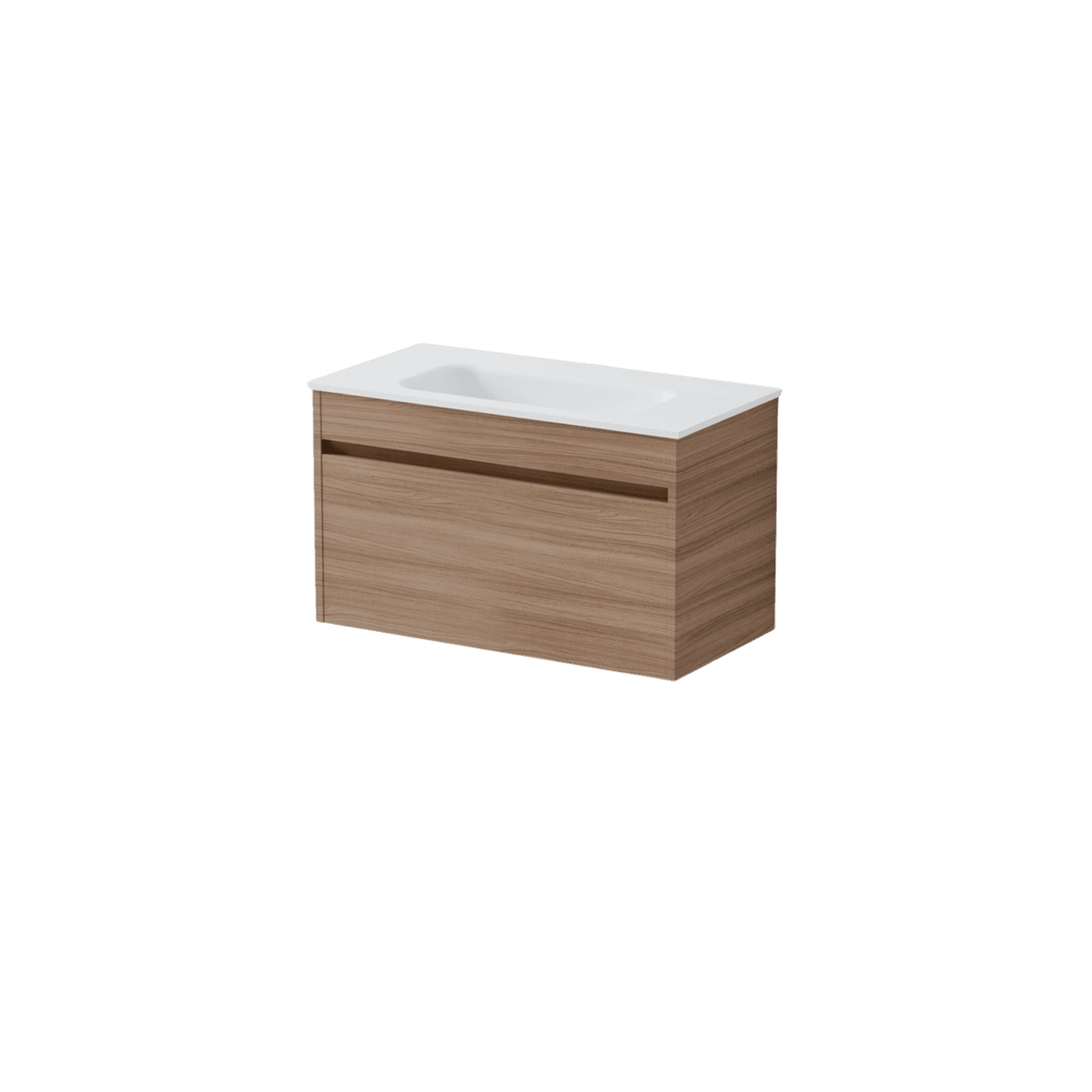 Luxe 750 Slim Wall Hung Vanity | 1 Drawer