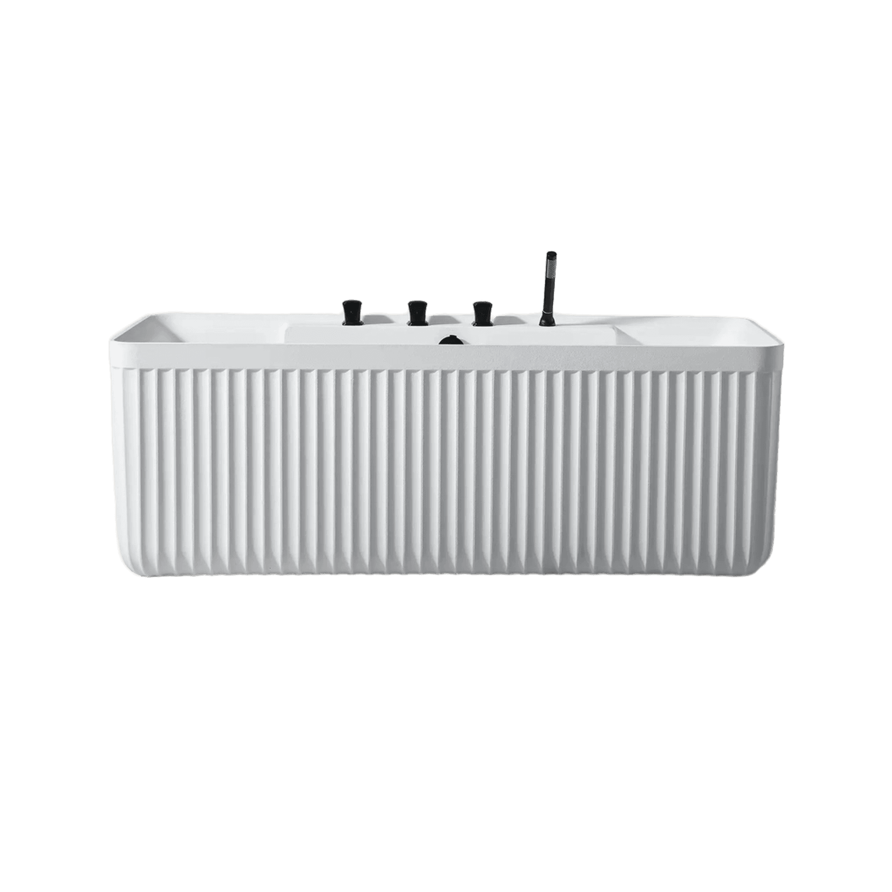 KOLPA Back-to-Wall Bath with Faucet