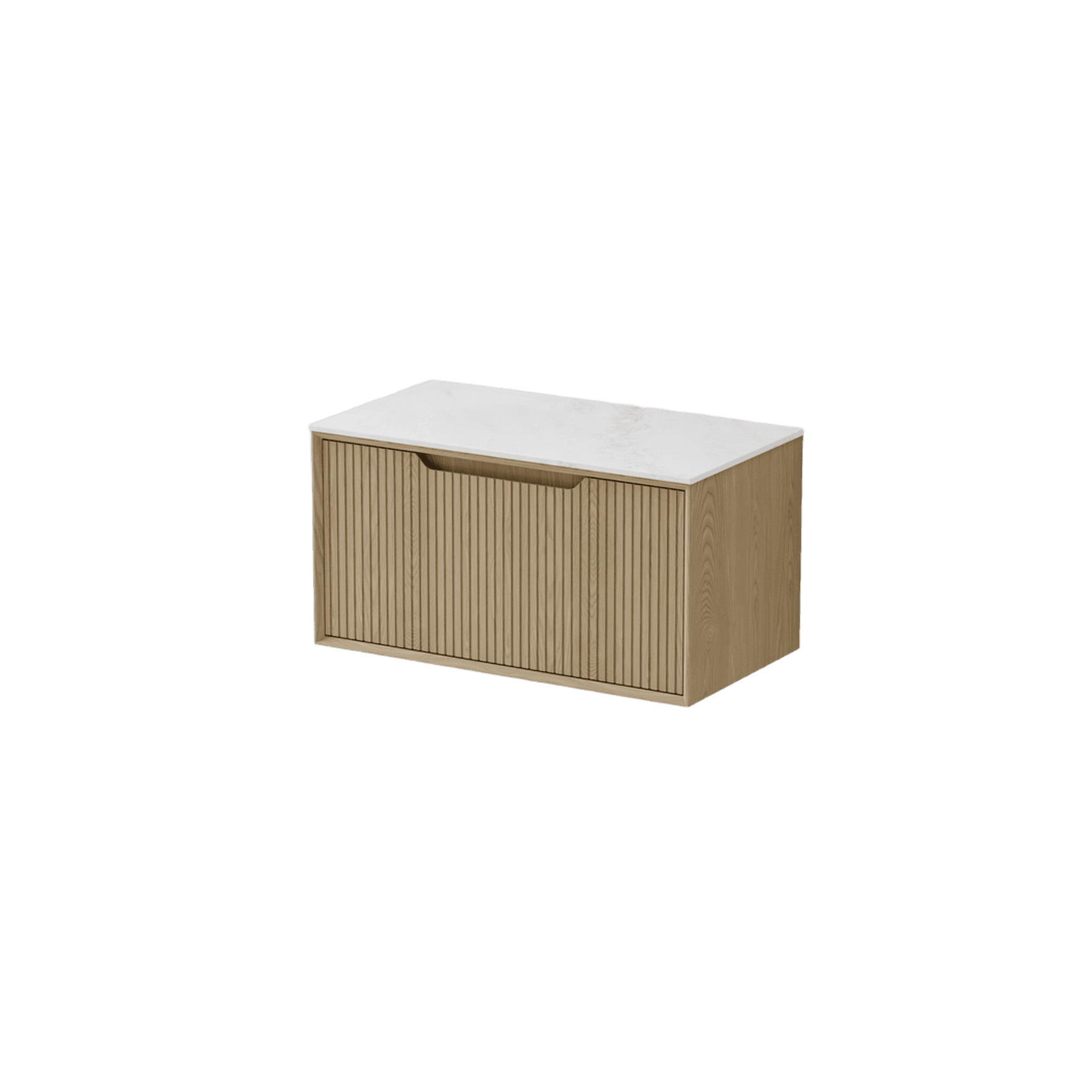 Aria 900 Vanity | Villastone Slab Top