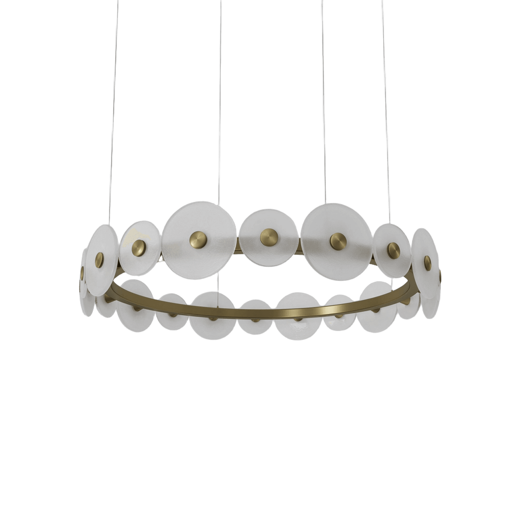 Coral Ring Pendant (20) - Frosted Glass