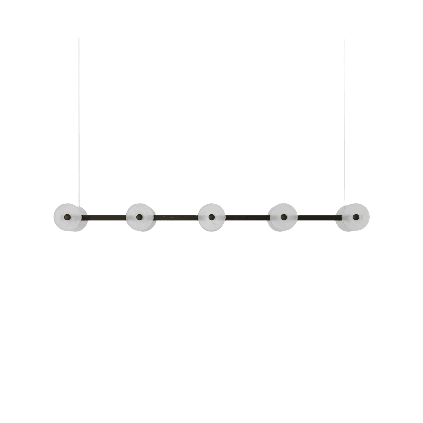 Coral Linear Bar Pendant - Frosted Glass