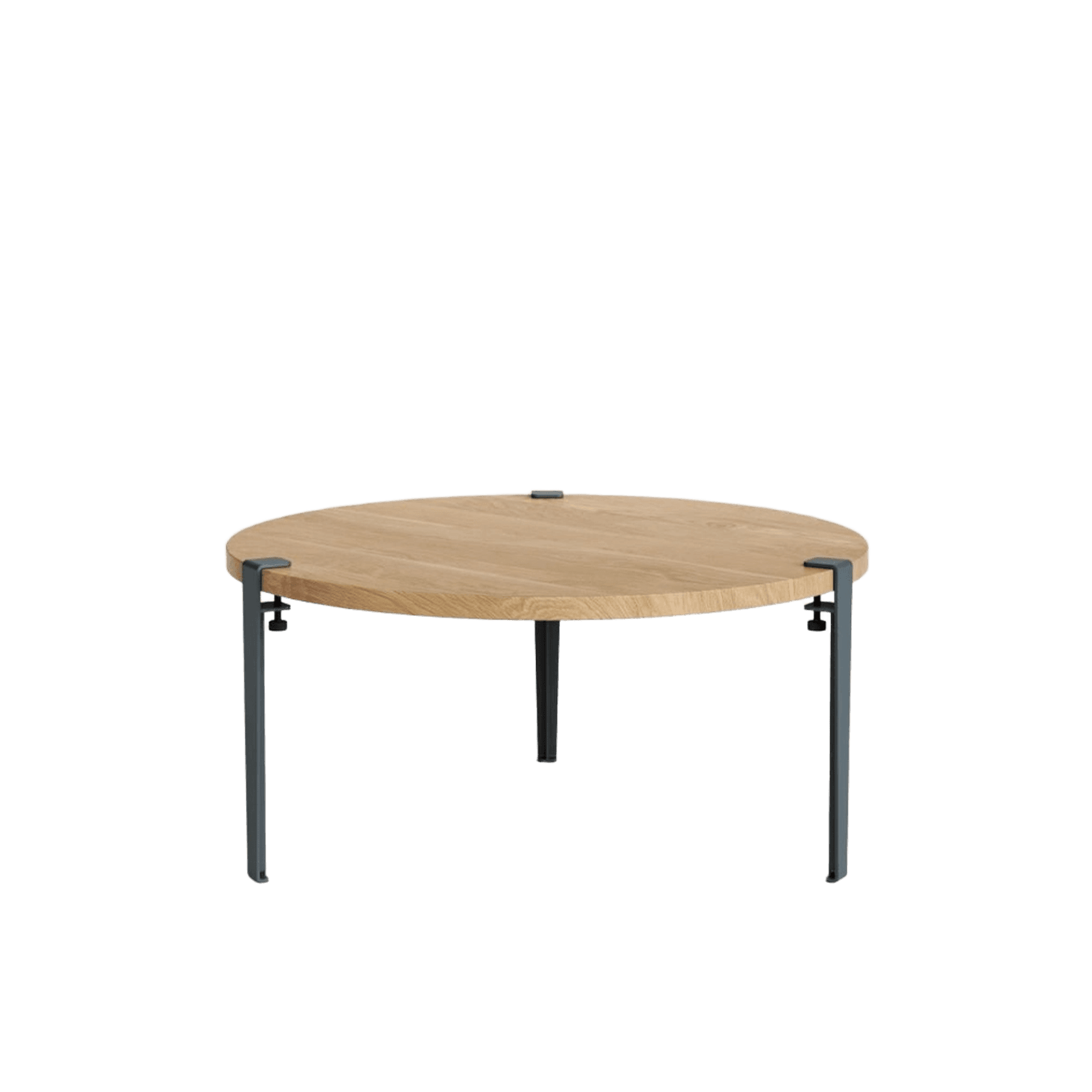 Tiptoe Round Coffee Table - Solid Oak
