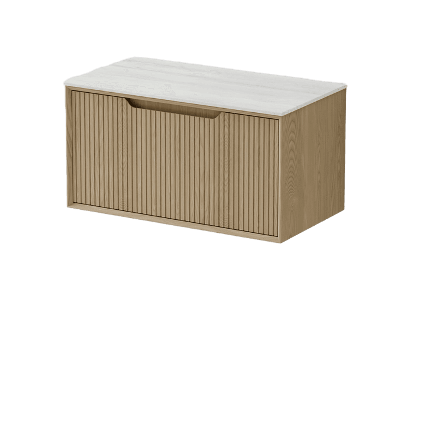 Aria 900 Vanity | Villastone Slab Top