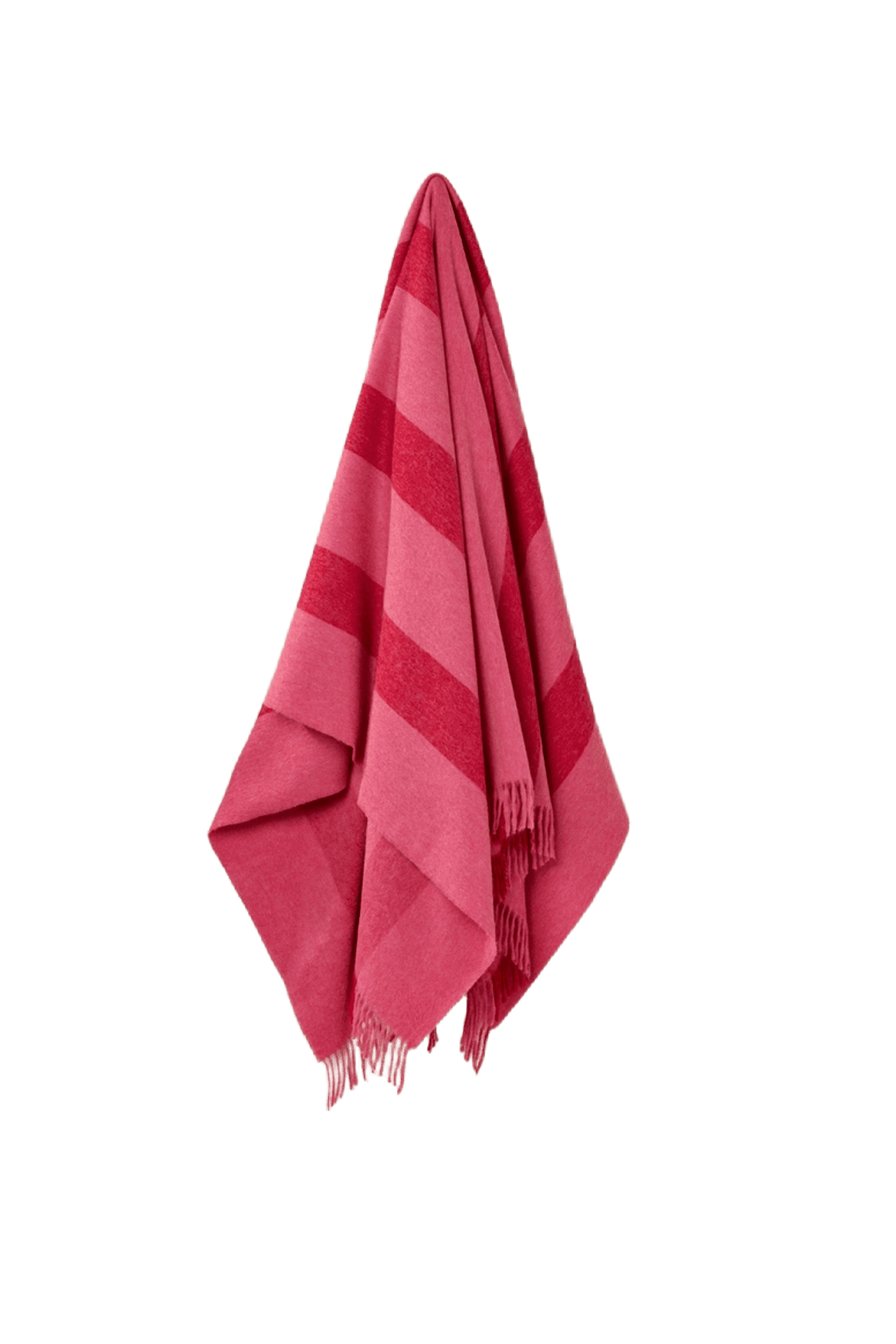 NZ Wool Throw - Stripe Pink | 100% Merino Wool