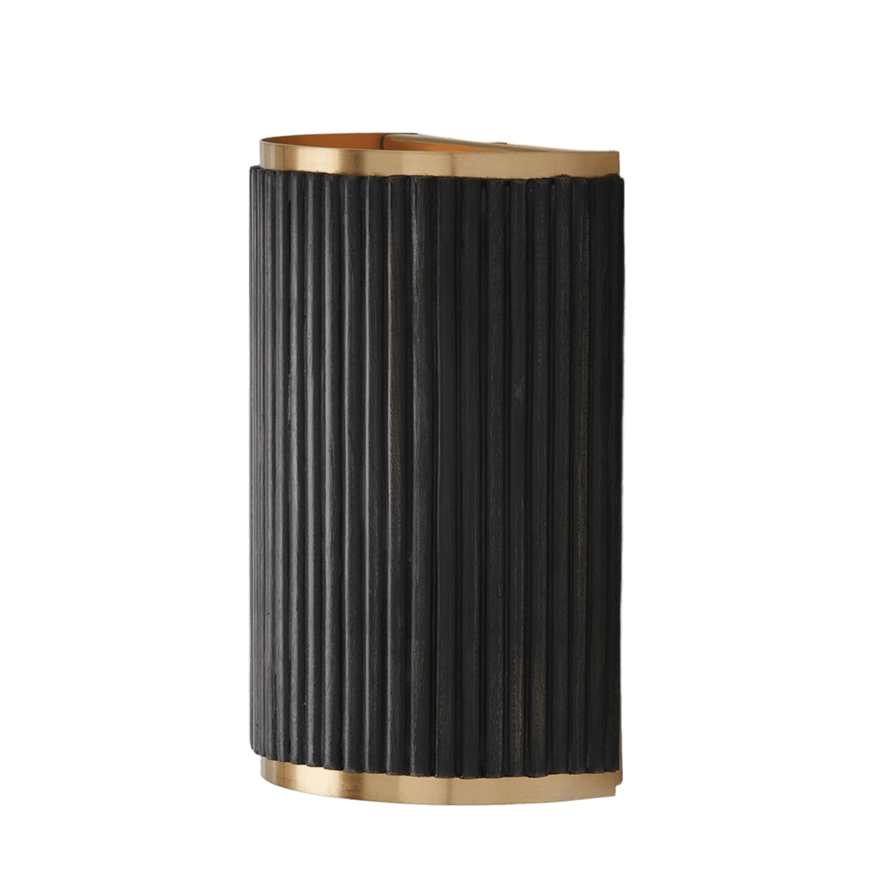 Cody 2 Light Wall Sconce In Black Stain & Matte Brass