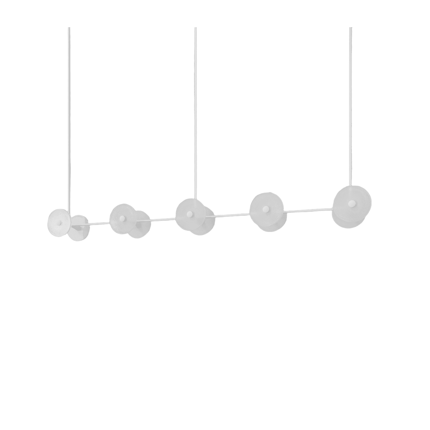 Coral Linear Rod Pendant (Ten Coral Pieces)