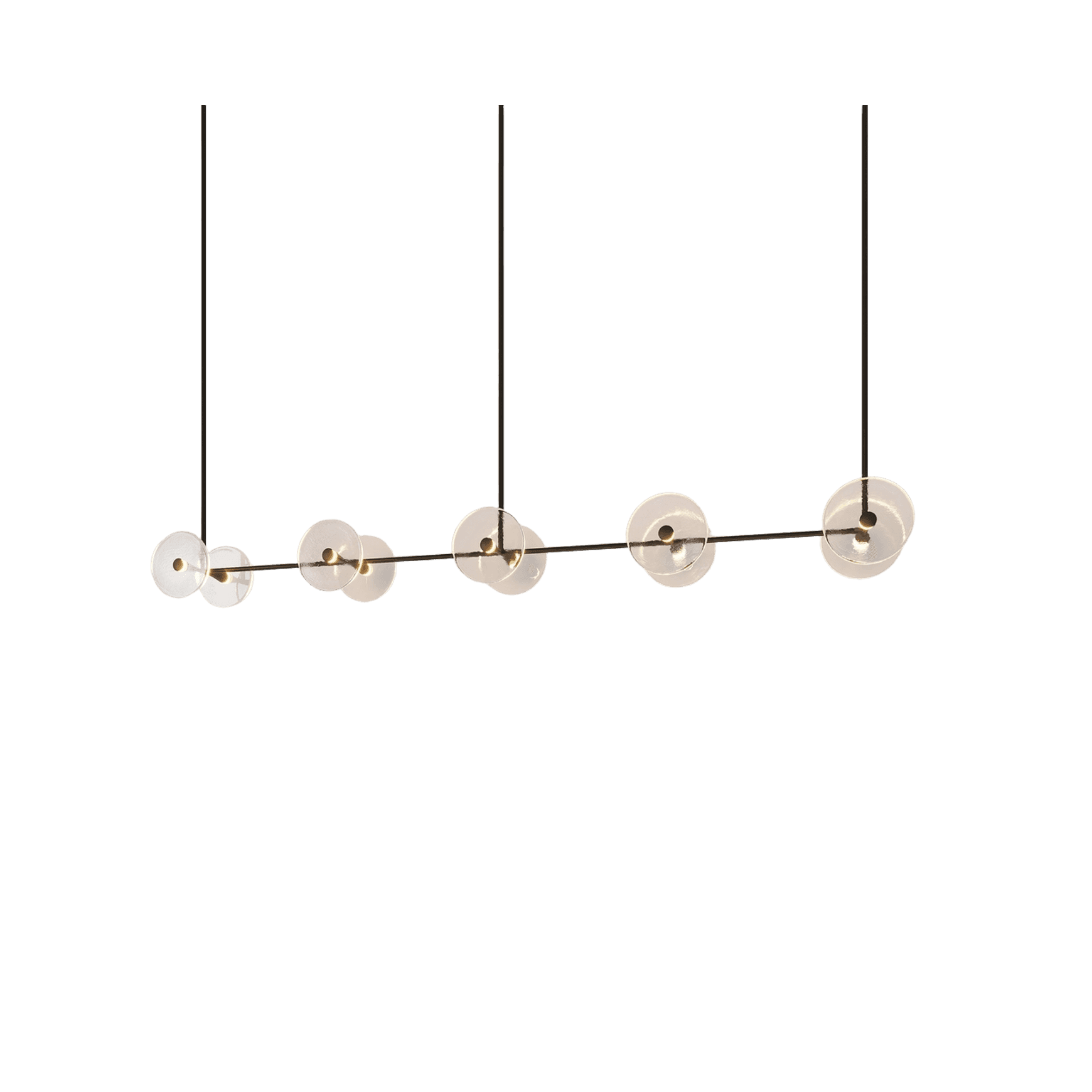 Coral Linear Rod Pendant (Ten Coral Pieces)