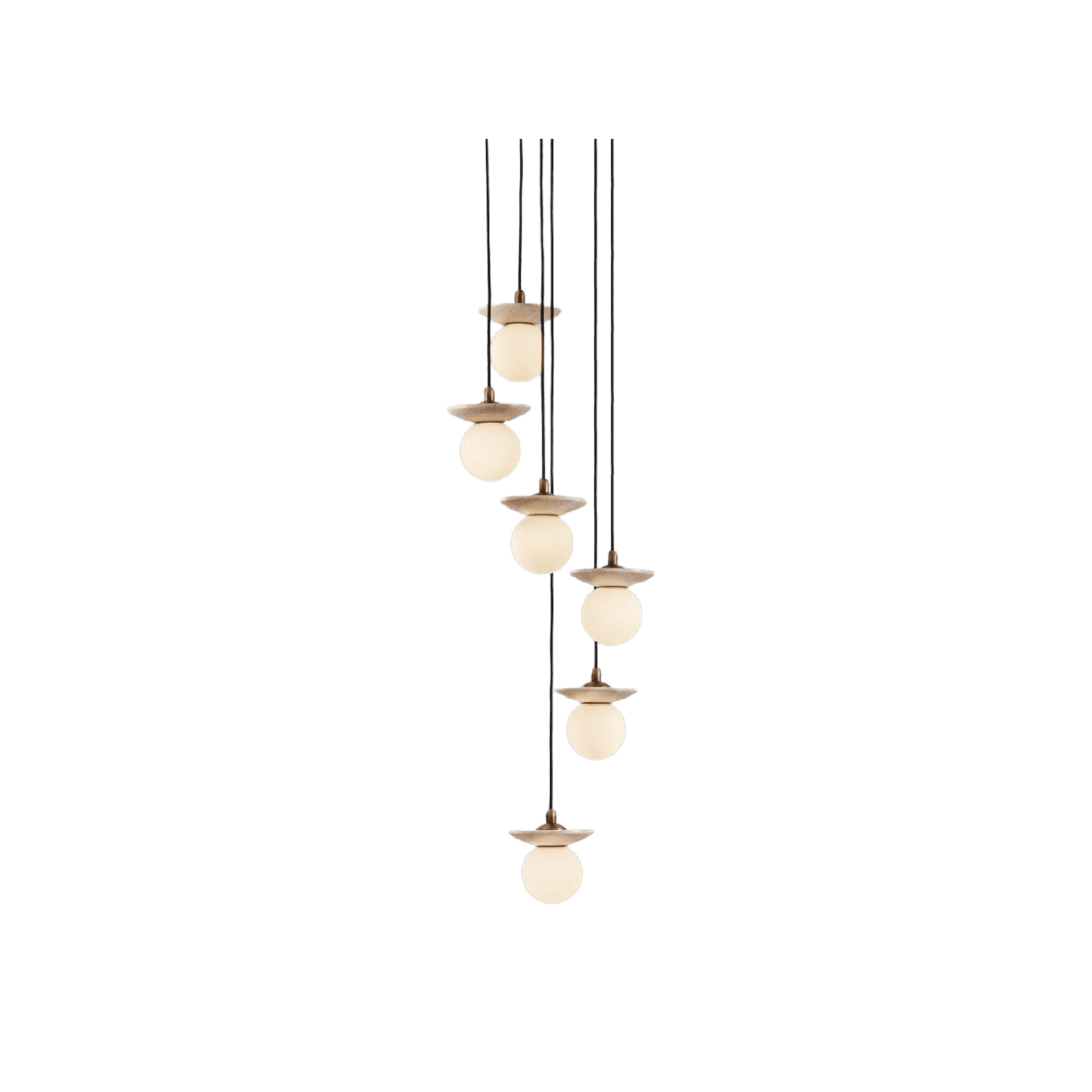 Orbit Stone 6lt Pendant Light