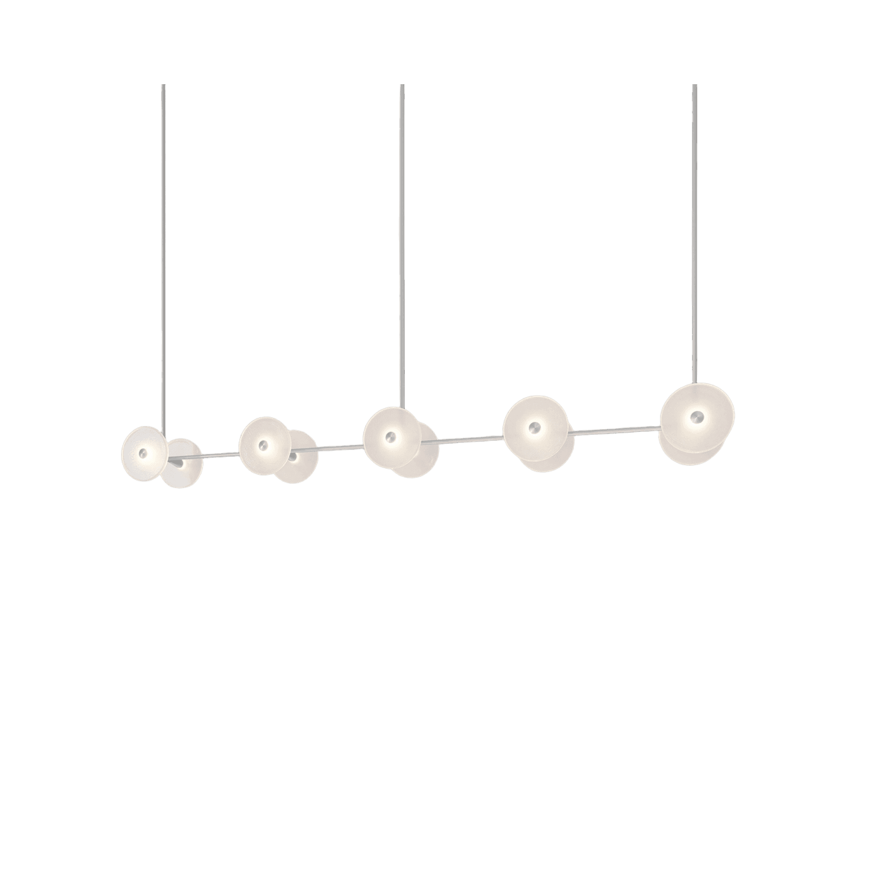Coral Linear Rod Pendant (Ten Coral Pieces)