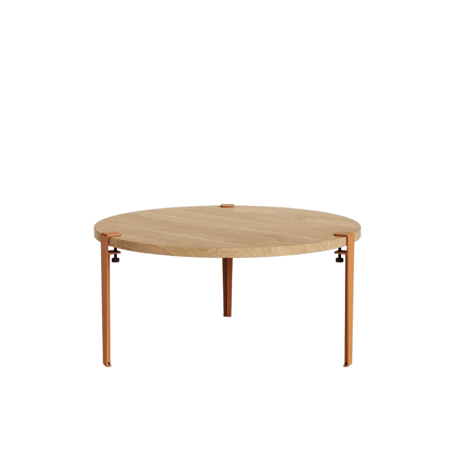 Tiptoe Round Coffee Table - Solid Oak