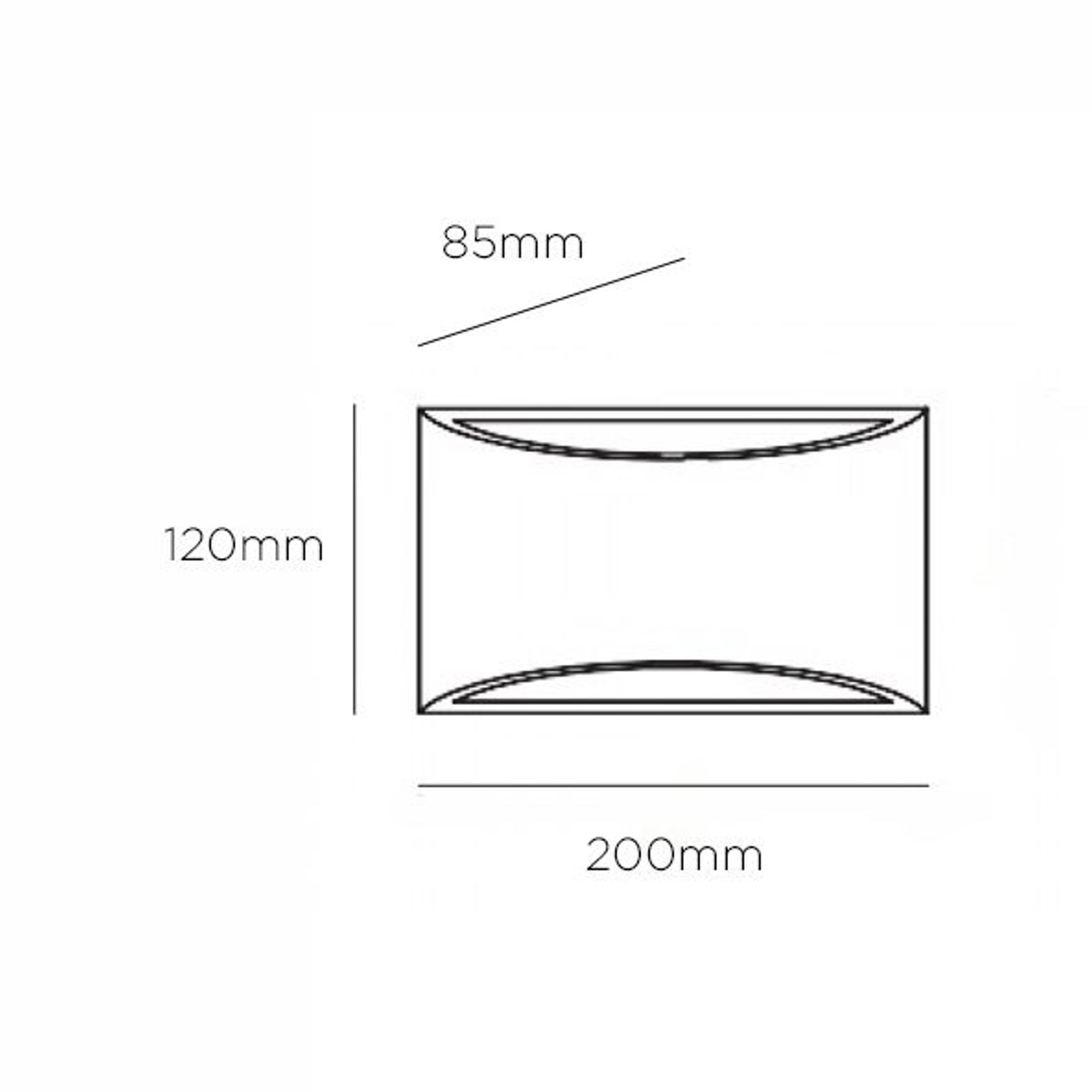 Olympia Arc Gypsum Wall Light