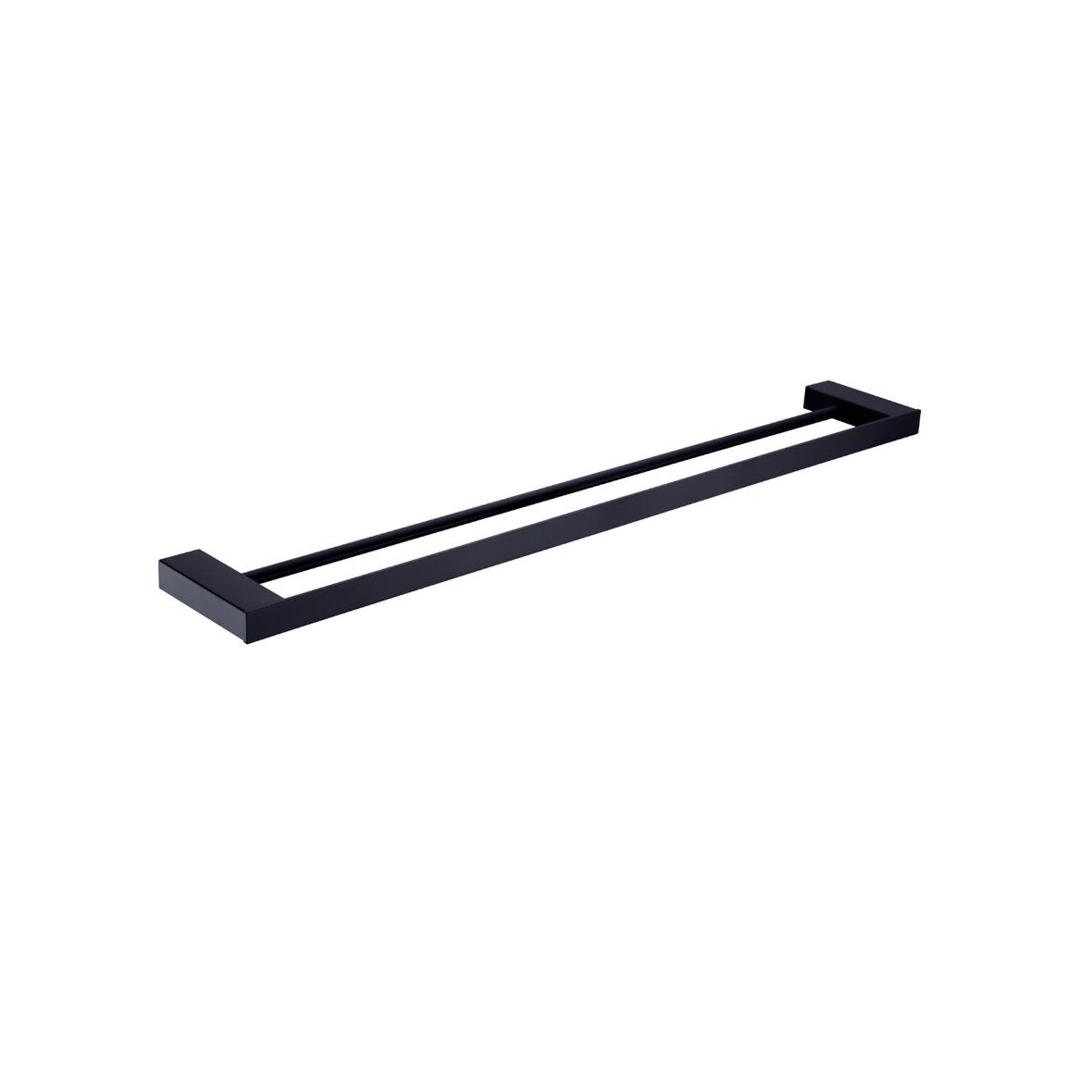 Celia Double Towel Rail 600mm Matte Black