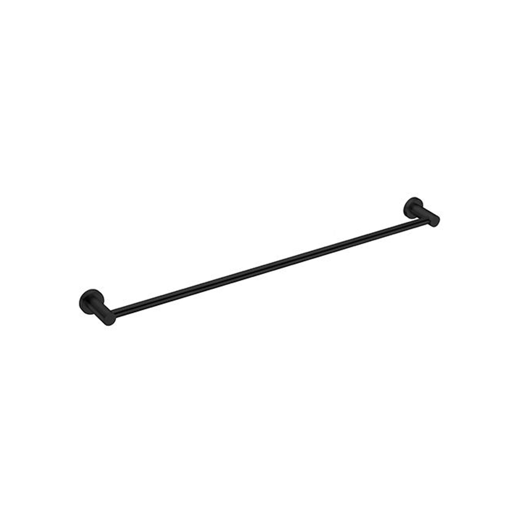 Mecca Single Towel Rail 800mm Matte Black